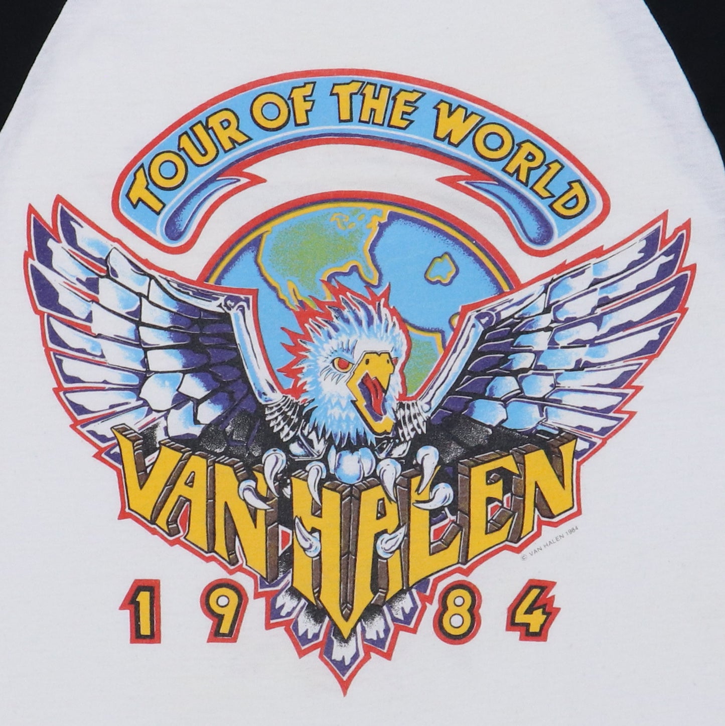 1984 Van Halen Tour Jersey Shirt