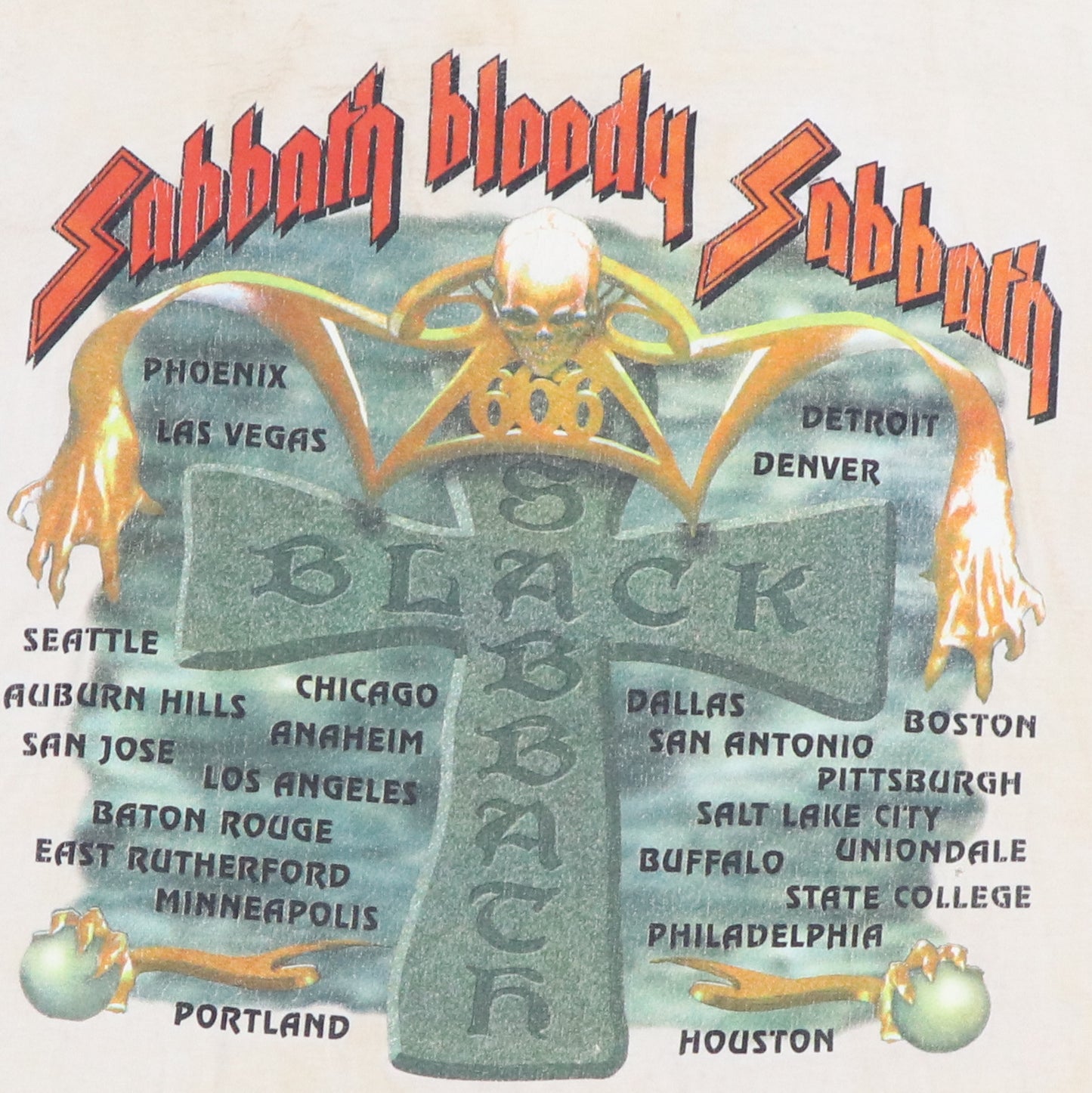 1999 Black Sabbath Ozzy Tour Shirt