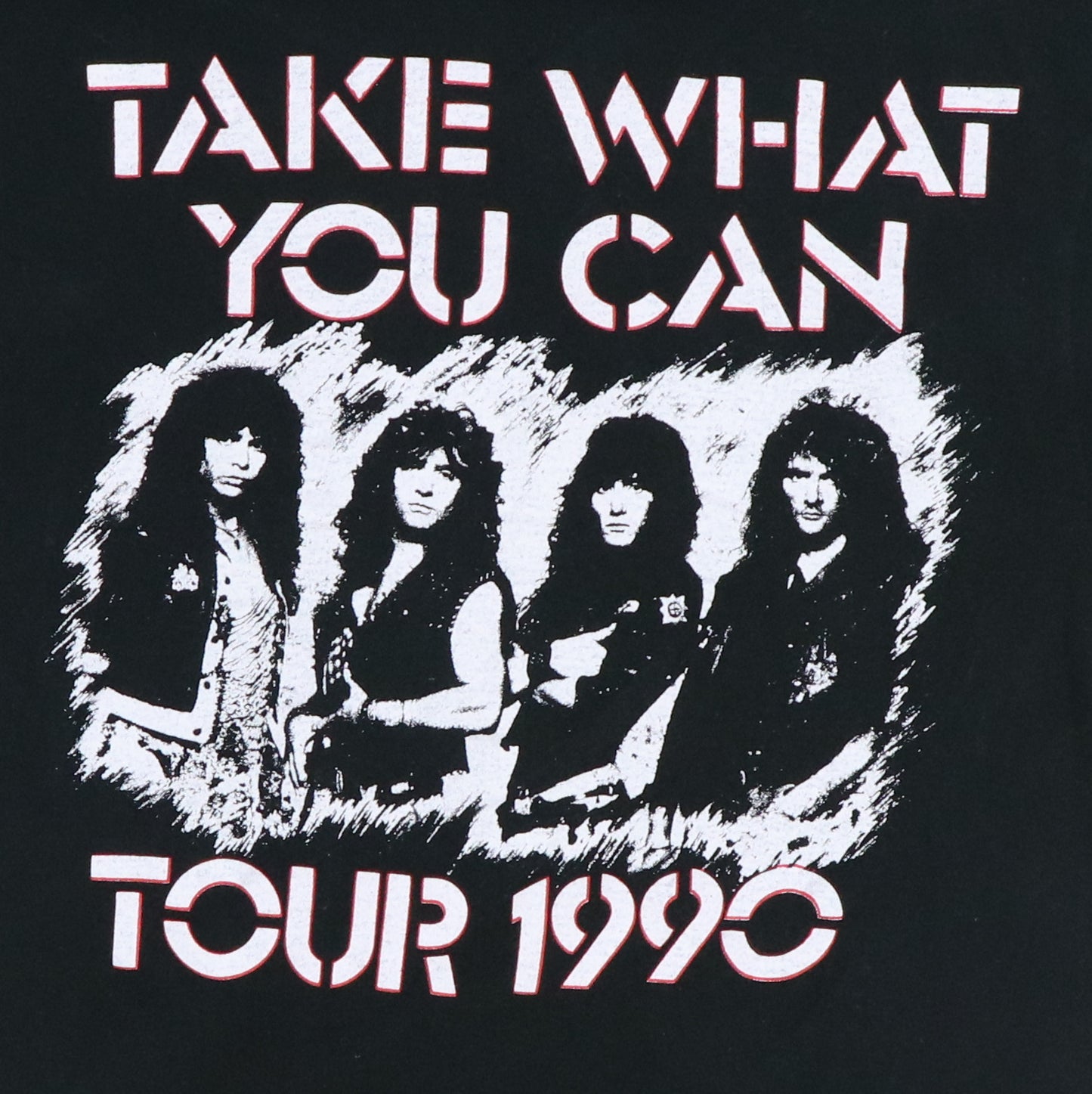 1990 XYZ Take What You Can Tour Shirt Detail