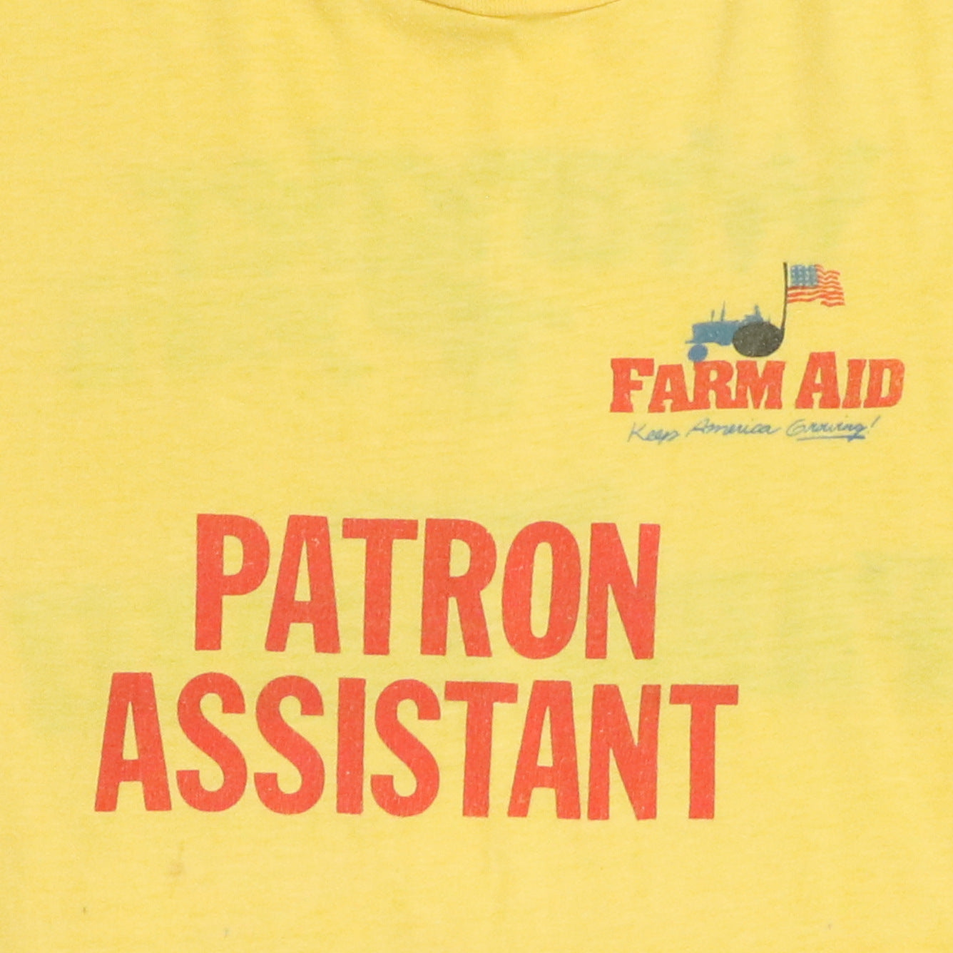 1987 Farm Aid Staff Shirt