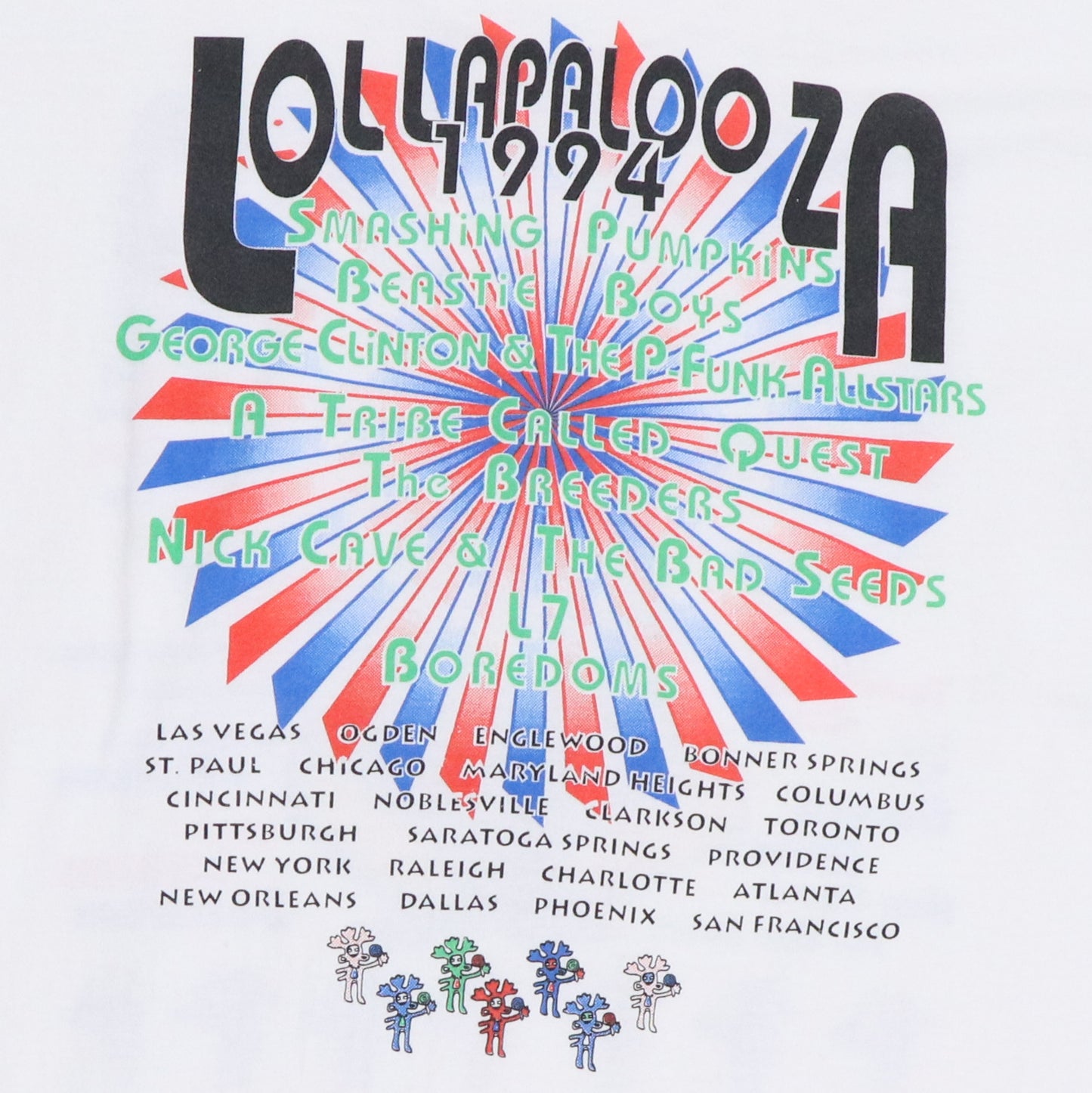 1994 Lollapalooza Music Festival Concert Shirt
