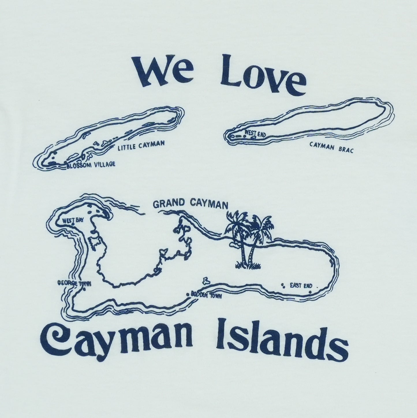1970s We Love Cayman Islands Shirt