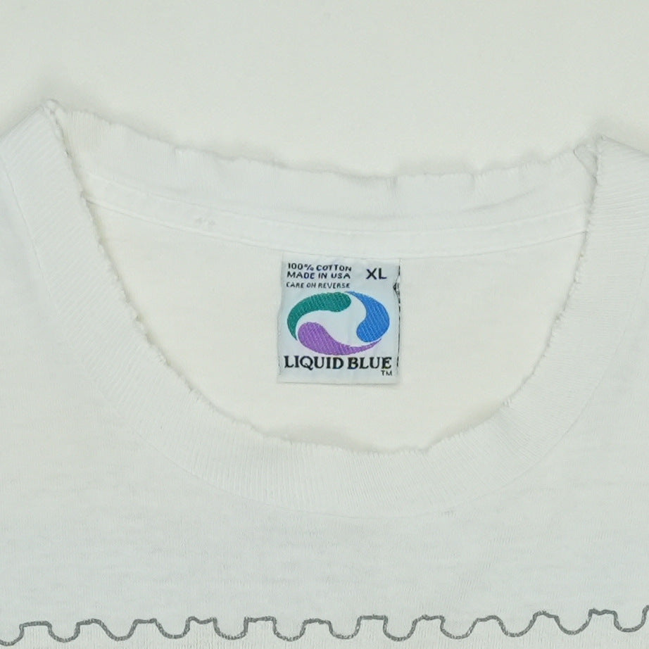 1995 Jerry Garcia Liquid Blue Stamp Shirt