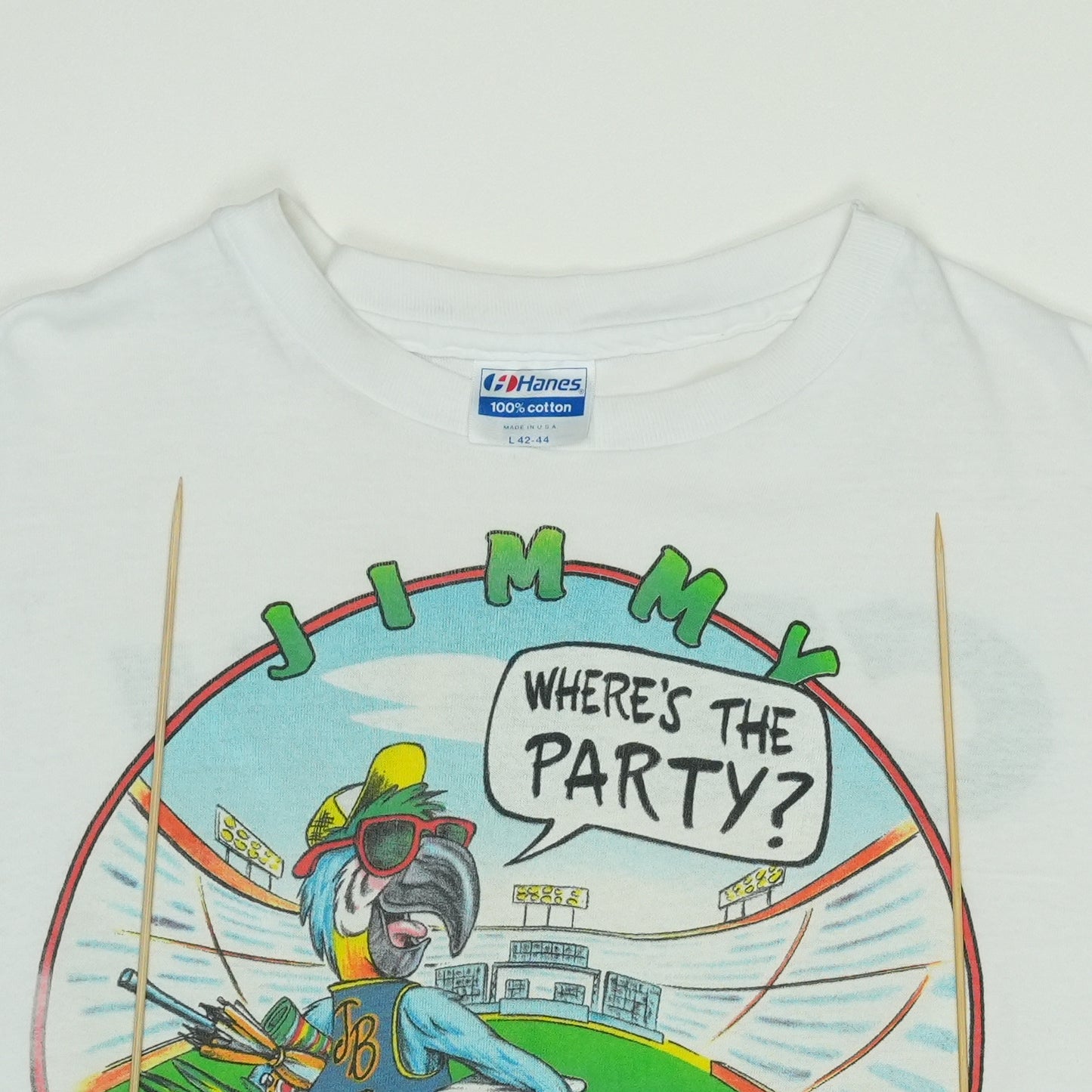 1988 Jimmy Buffett Where's The Party Crew Tour Shirt