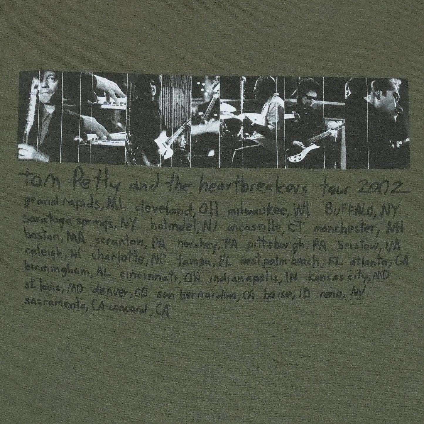 2002 Tom Petty and The Heartbreakers Tour Shirt