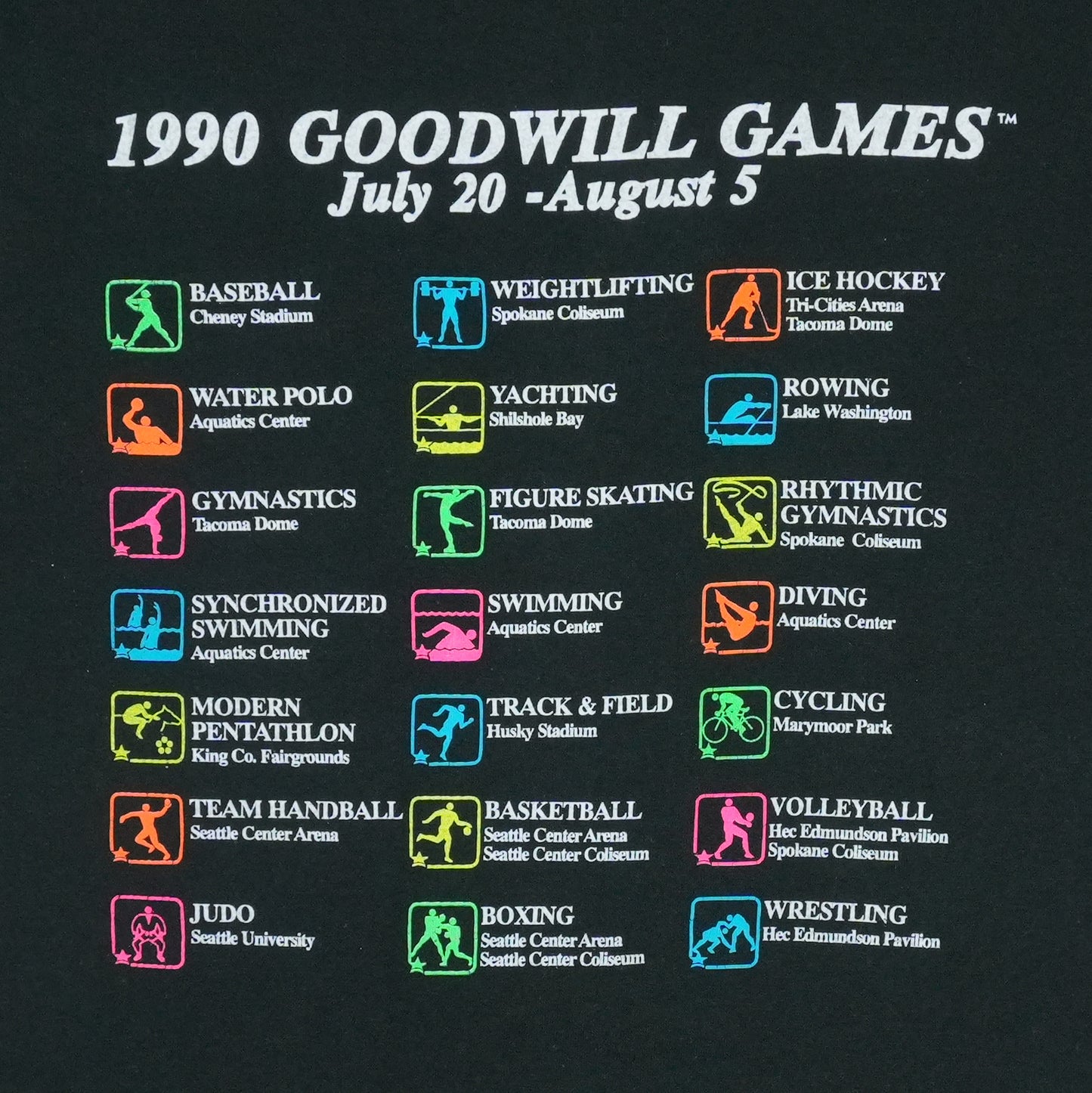 1990 Seattle Goodwill Games Shirt