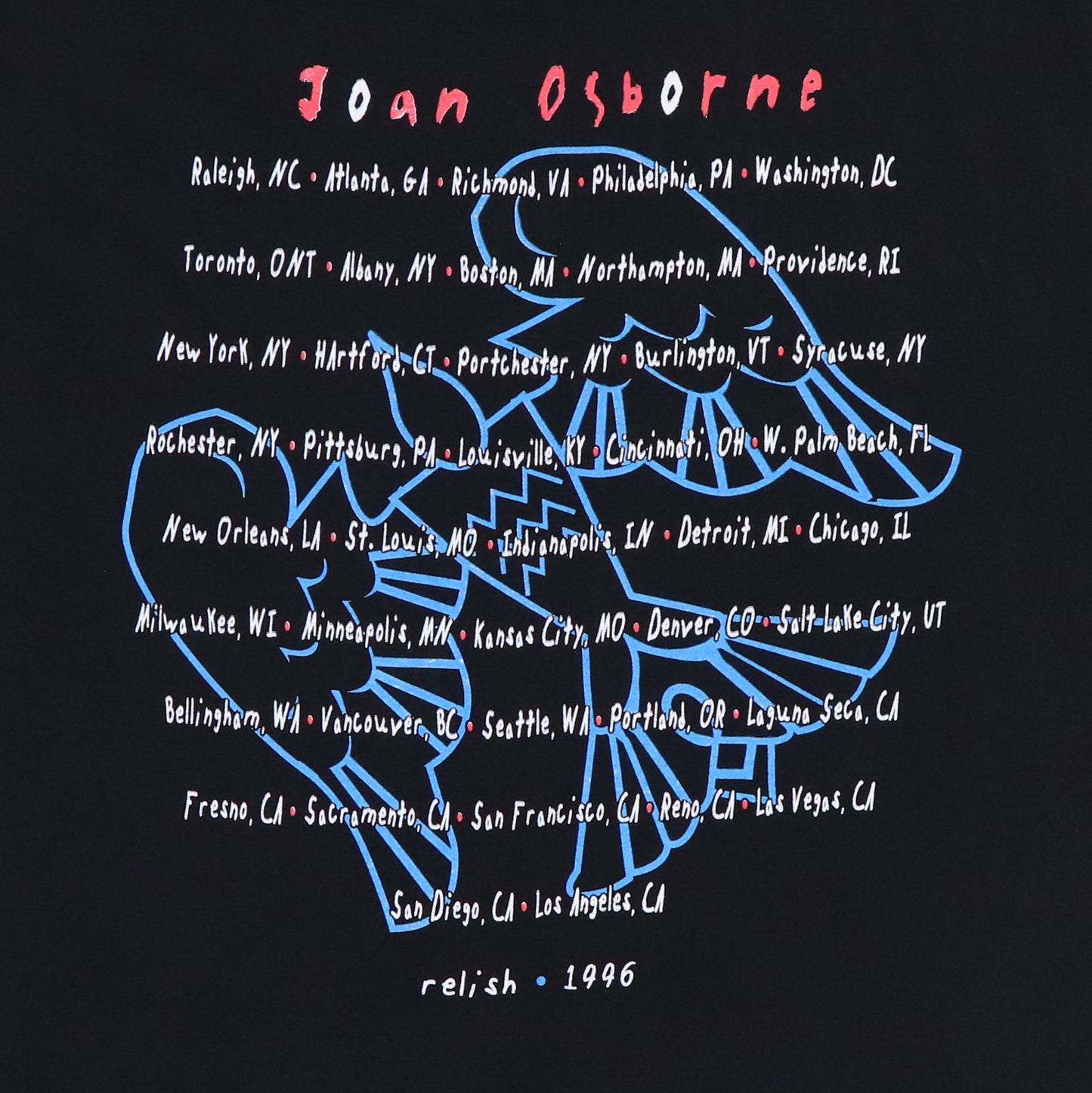 1996 Joan Osborne Relish Tour Shirt