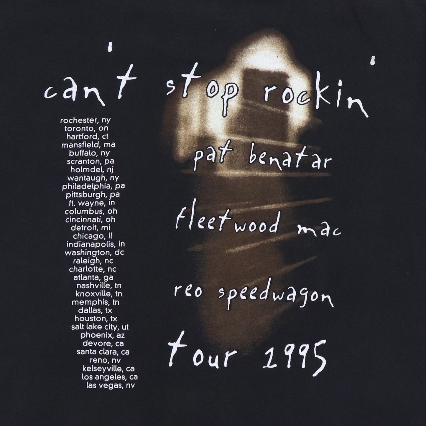 1995 Pat Benatar Can't Stop Rockin Tour Shirt