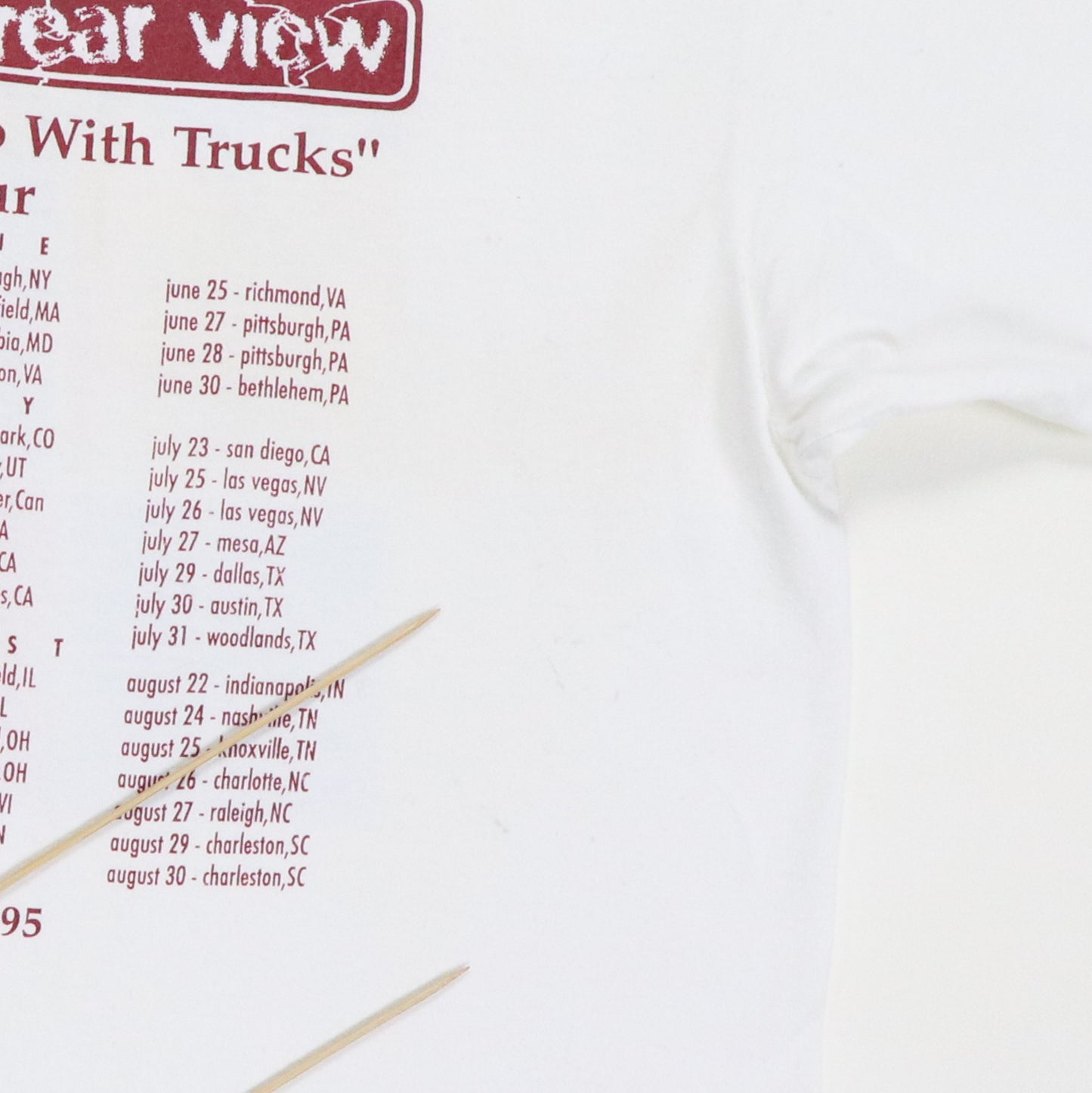 1995 Hootie and The Blowfish Summer Tour Shirt