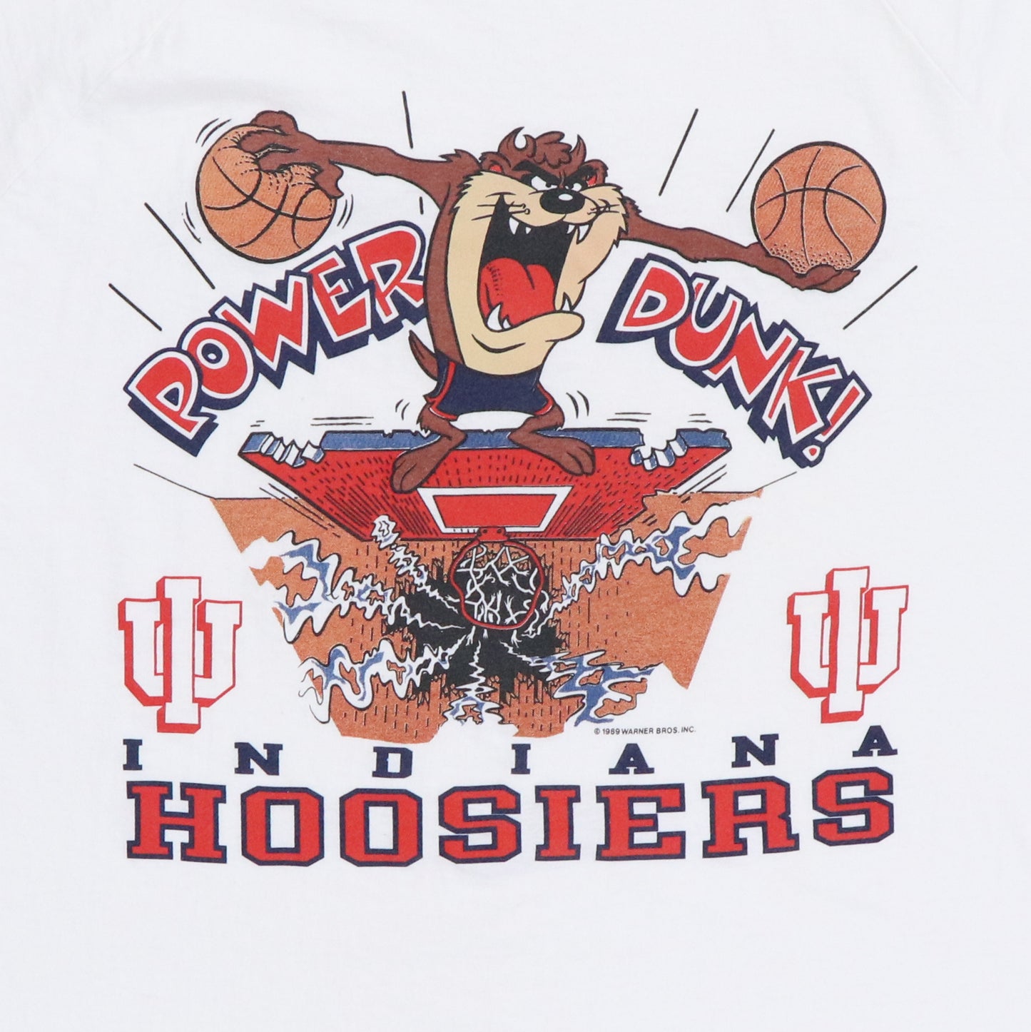 1989 Indiana Hoosiers Tazmanian Devil Warner Brothers Shirt