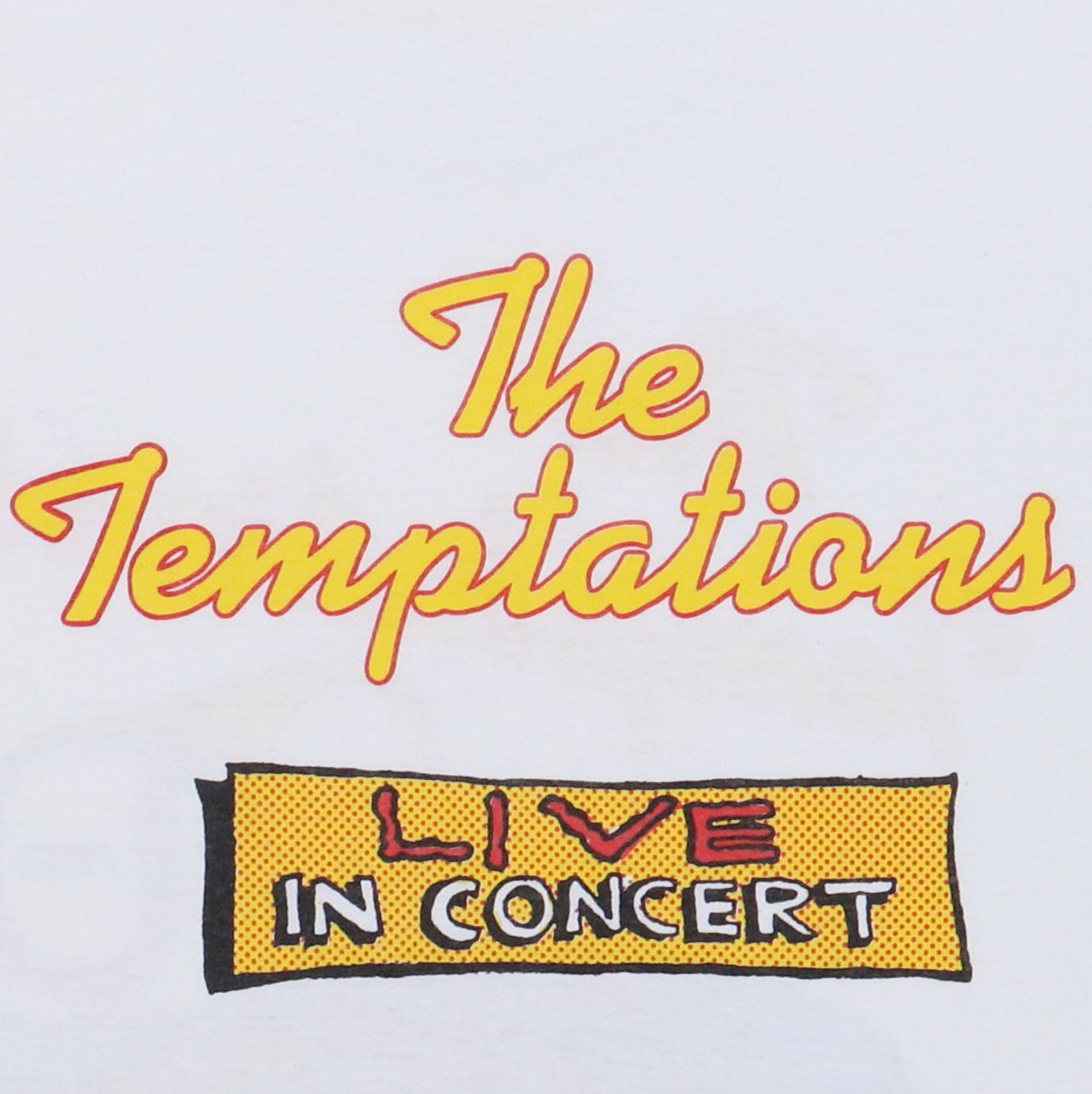 1988 The Temptations Live In Concert Shirt