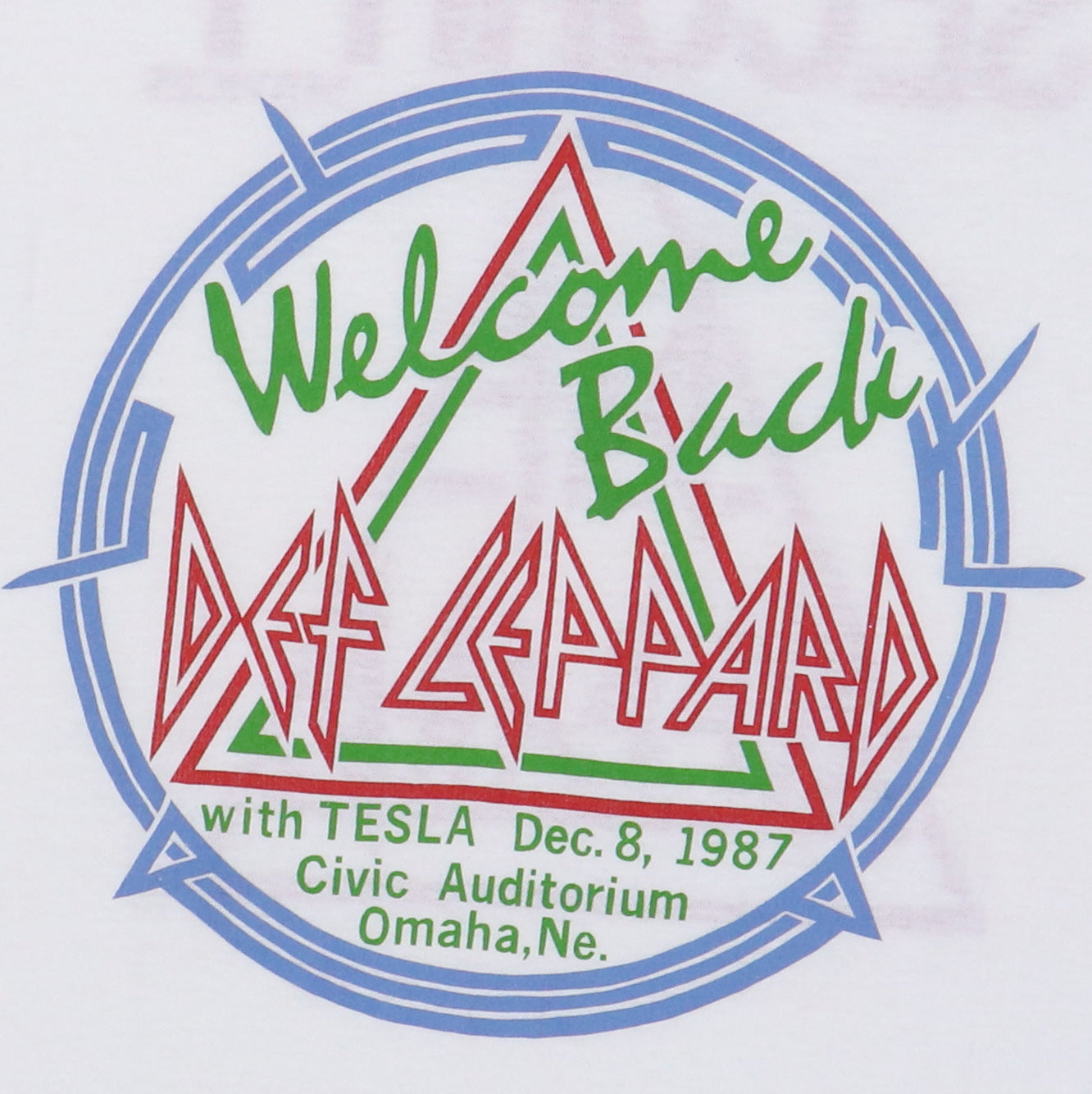 1987 Def Leppard Hysteria Crew Tour Shirt