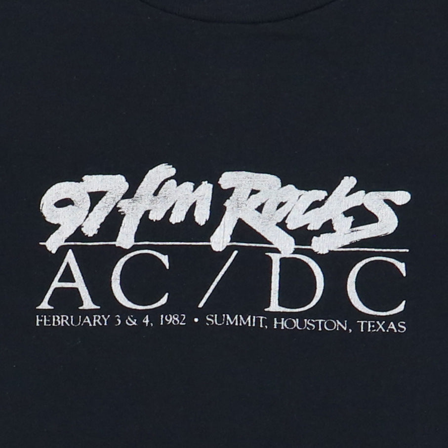 1982 ACDC Houston Texas Concert Shirt