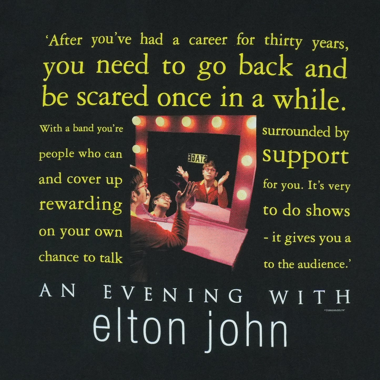 1999 Elton John Big Picture Tour Shirt