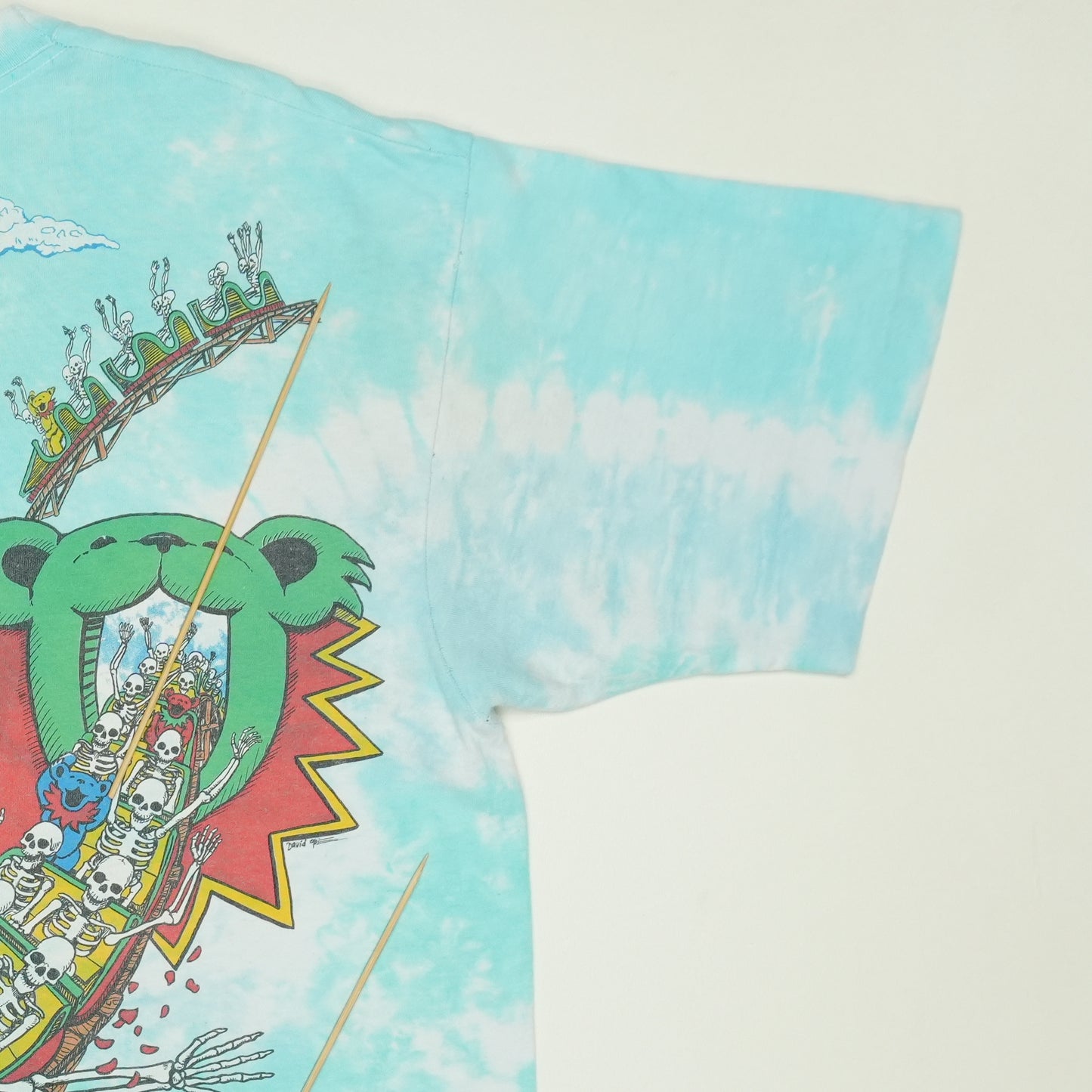 1993 Grateful Dead Roller Coaster Tie Dye Shirt