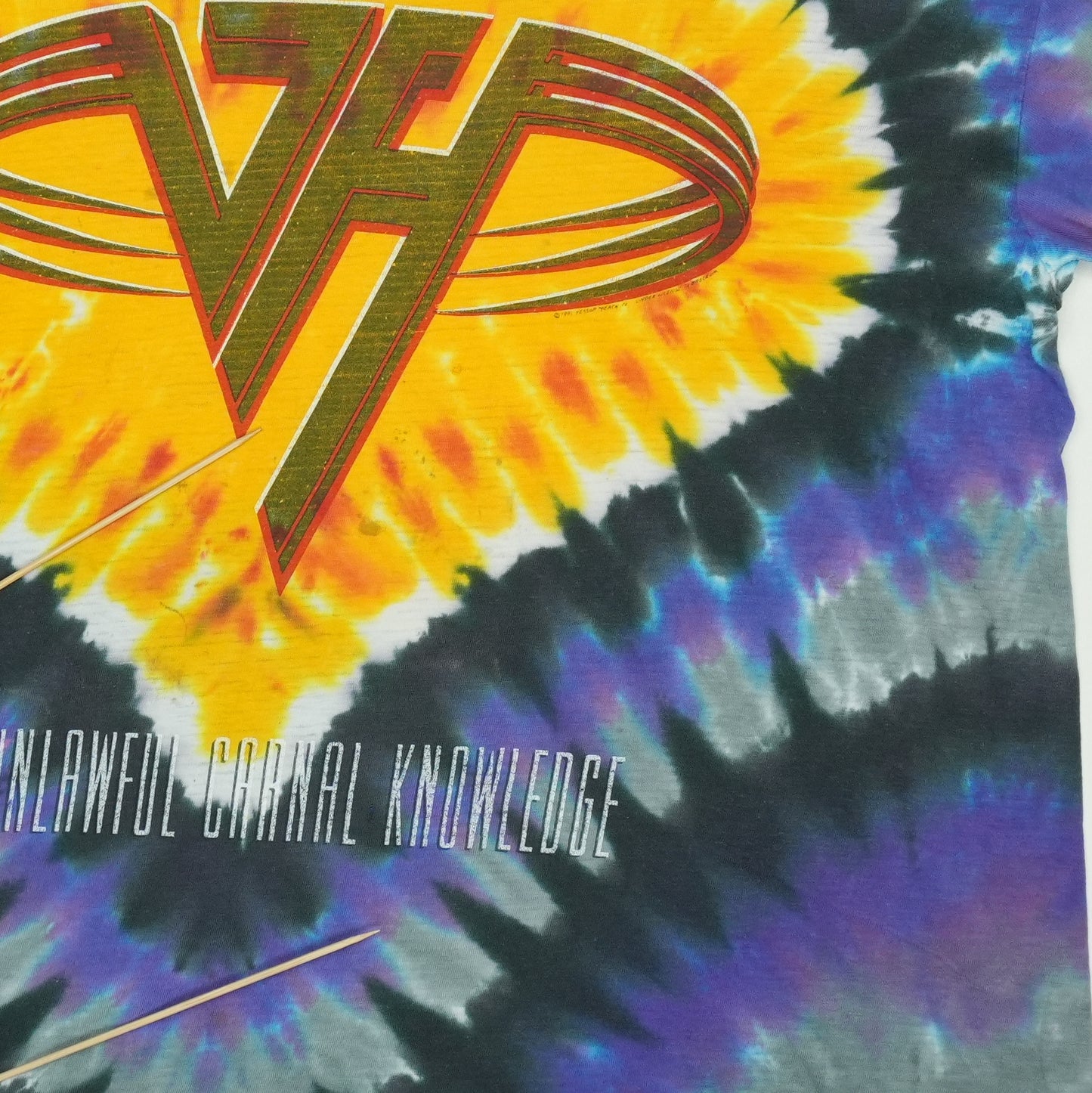 1991 Van Halen For Unlawful Carnal Knowledge Tie Dye Shirt