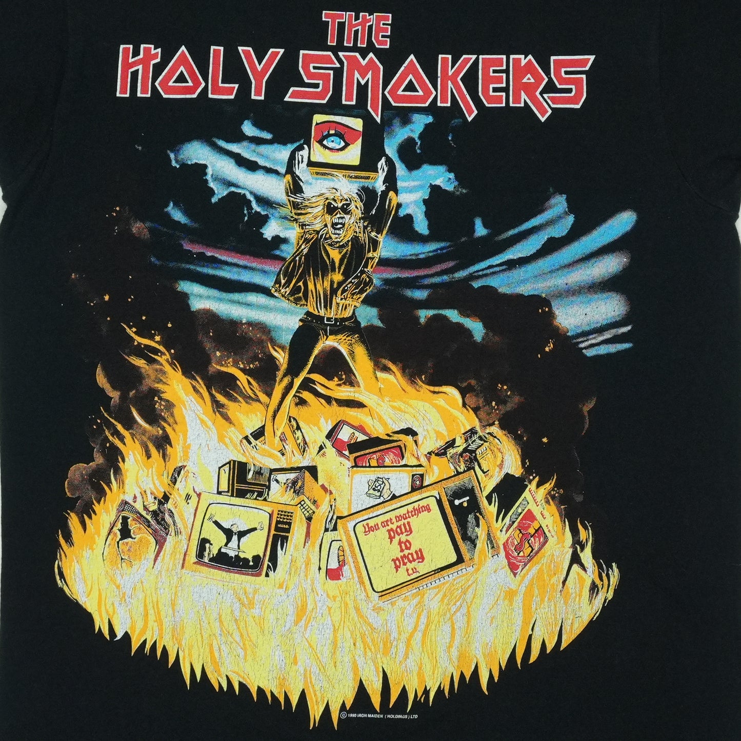 1990 Iron Maiden Holy Smokers Concert Shirt