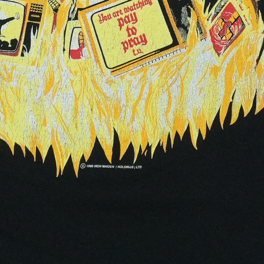 1990 Iron Maiden Holy Smokers Concert Shirt