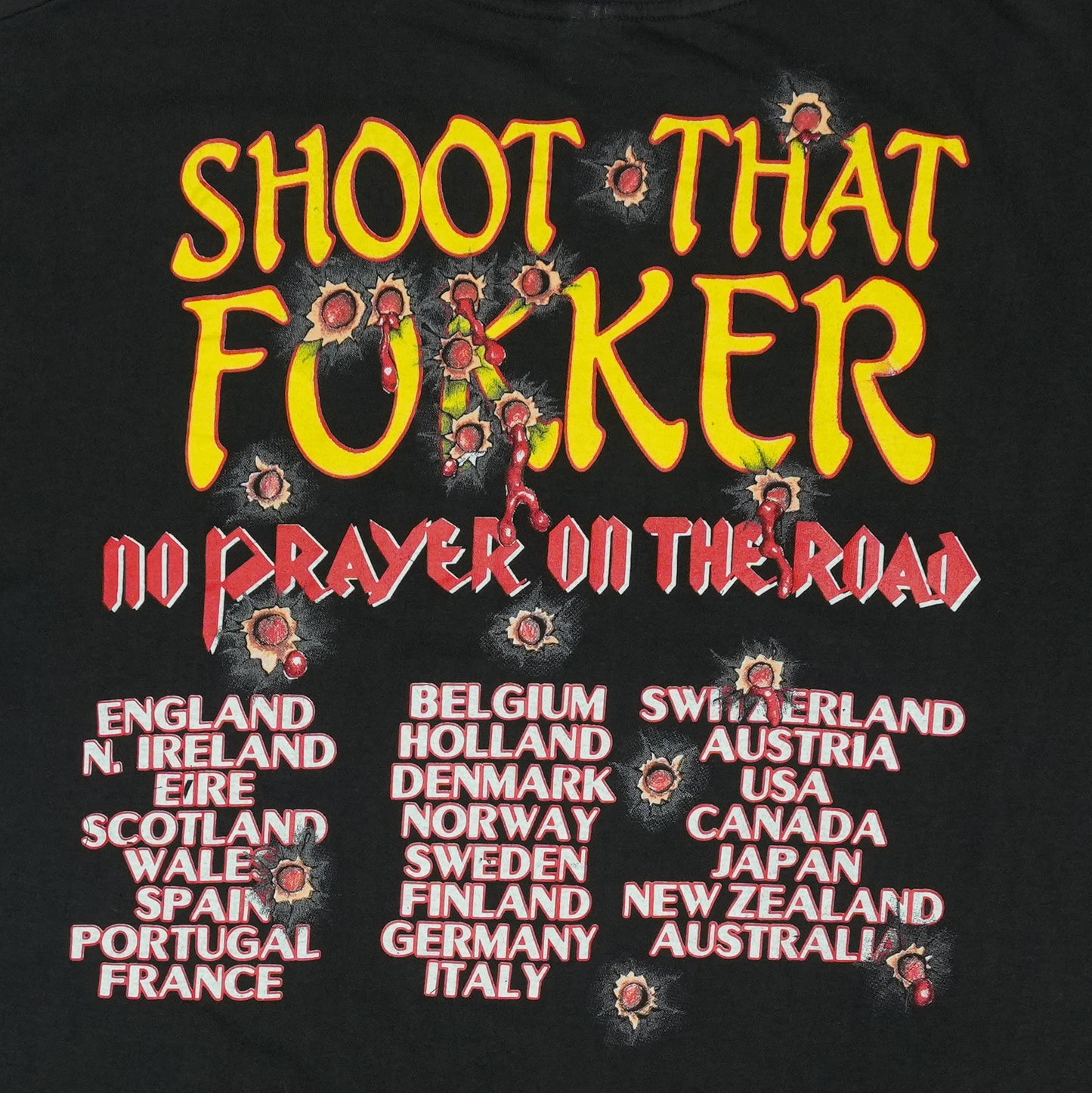 1990 Iron Maiden Shoot Focker Tour Shirt