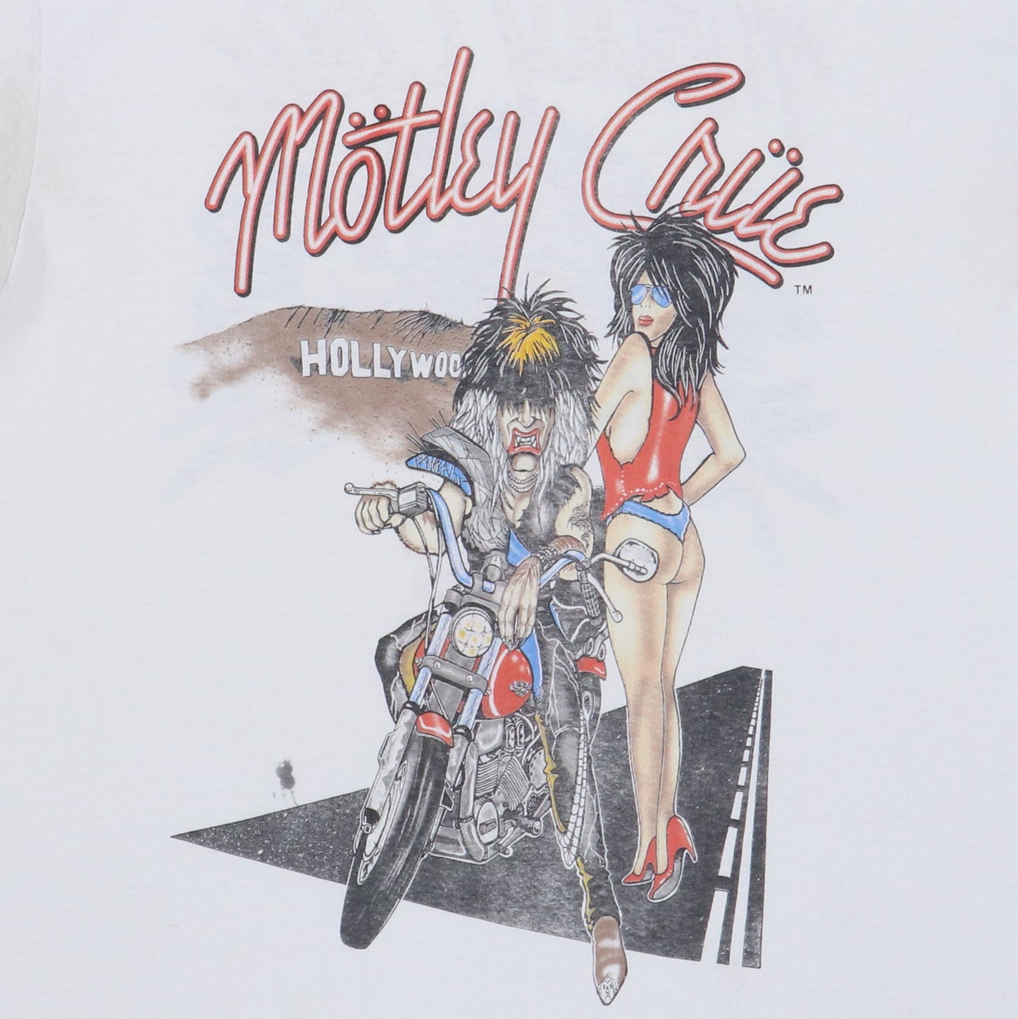 1987 Motley Crue Girls Girls Girls Hollywood Shirt