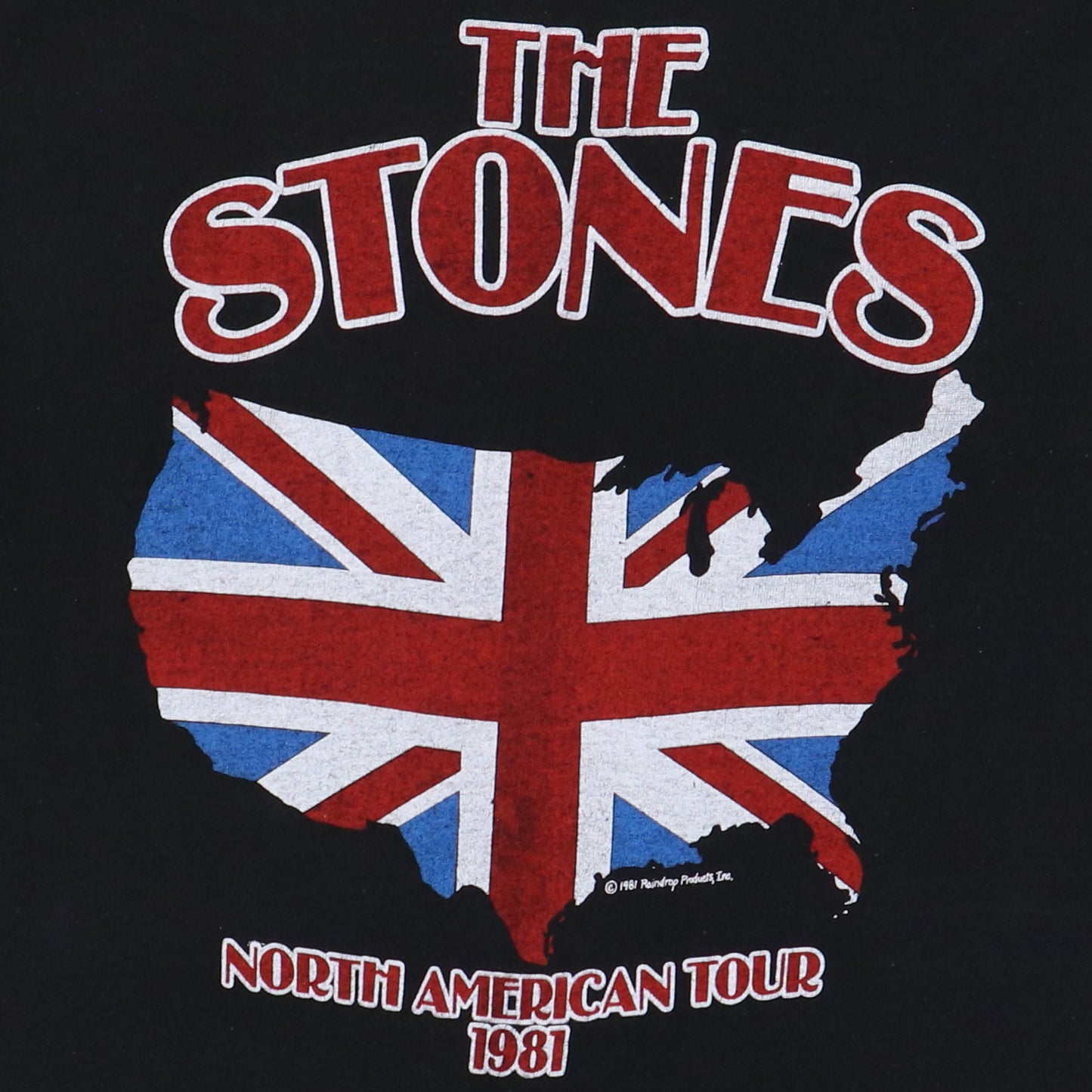 1981 Rolling Stones North American Tour Shirt