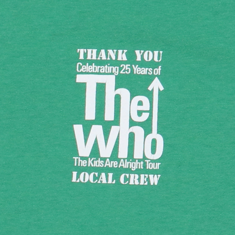 1989 The Who Kids Are Alright Tour Crew Shirt
