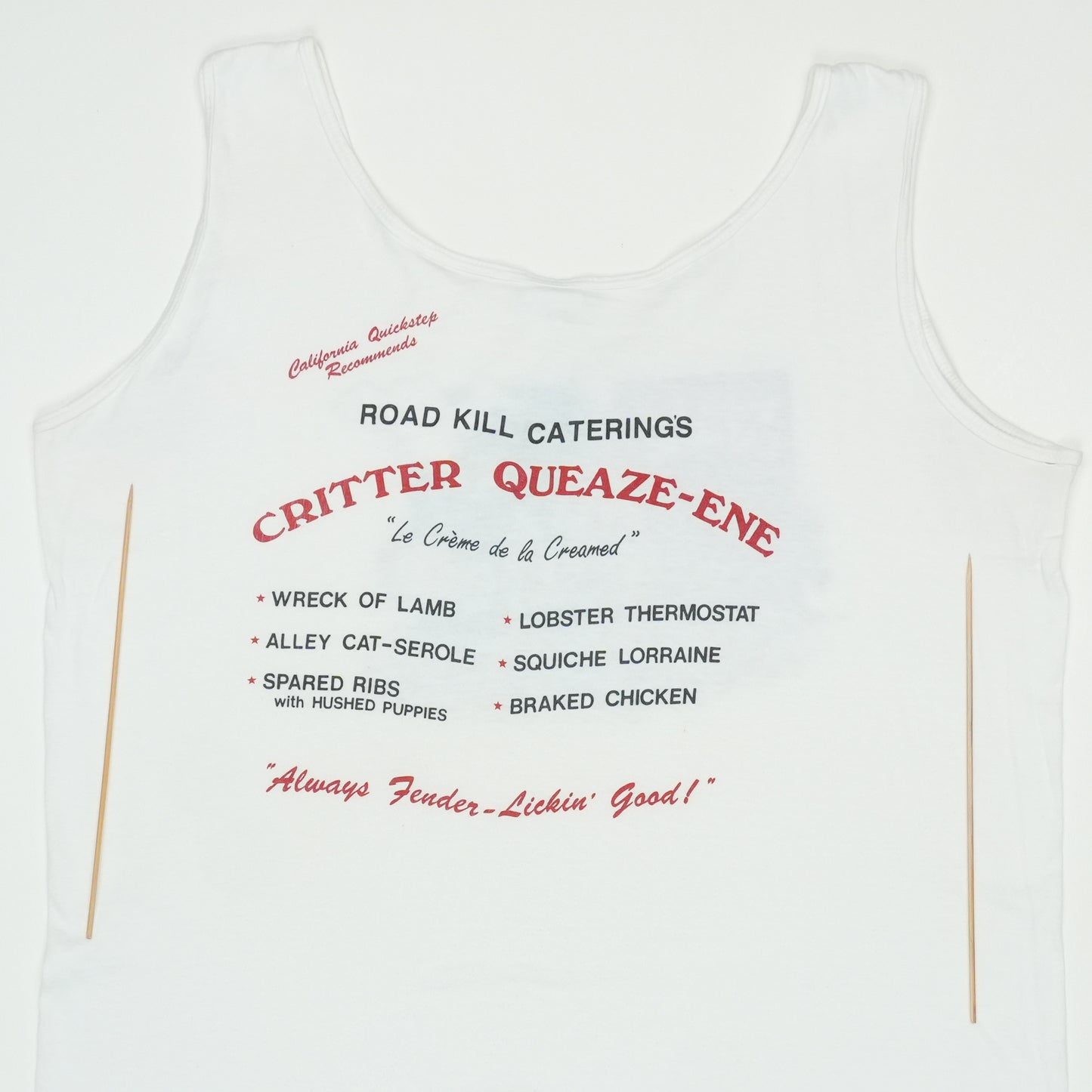 1988 Road Kill Catering Tank Top Shirt