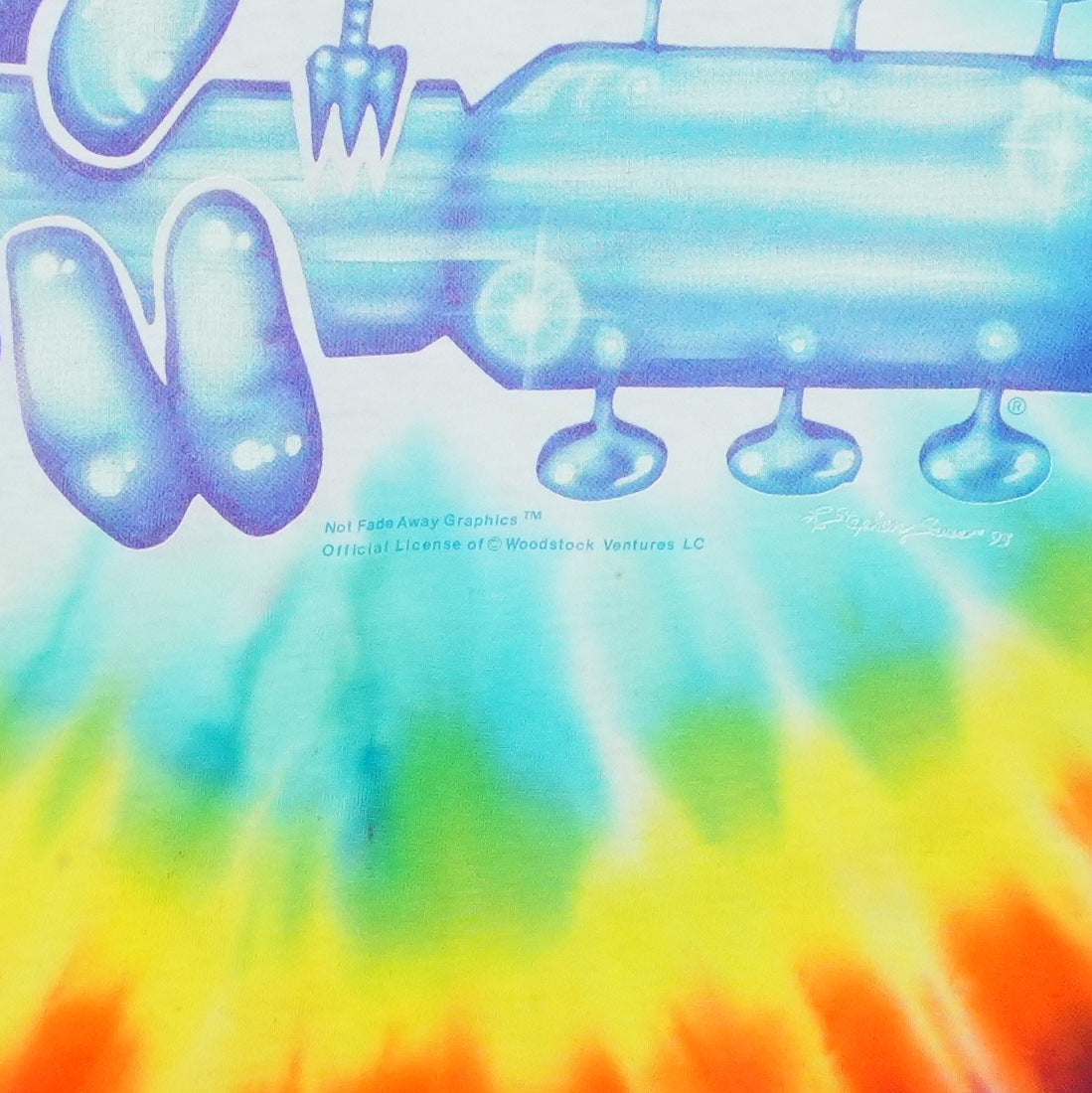 1994 Woodstock Music Festival Tie Dye Concert Shirt