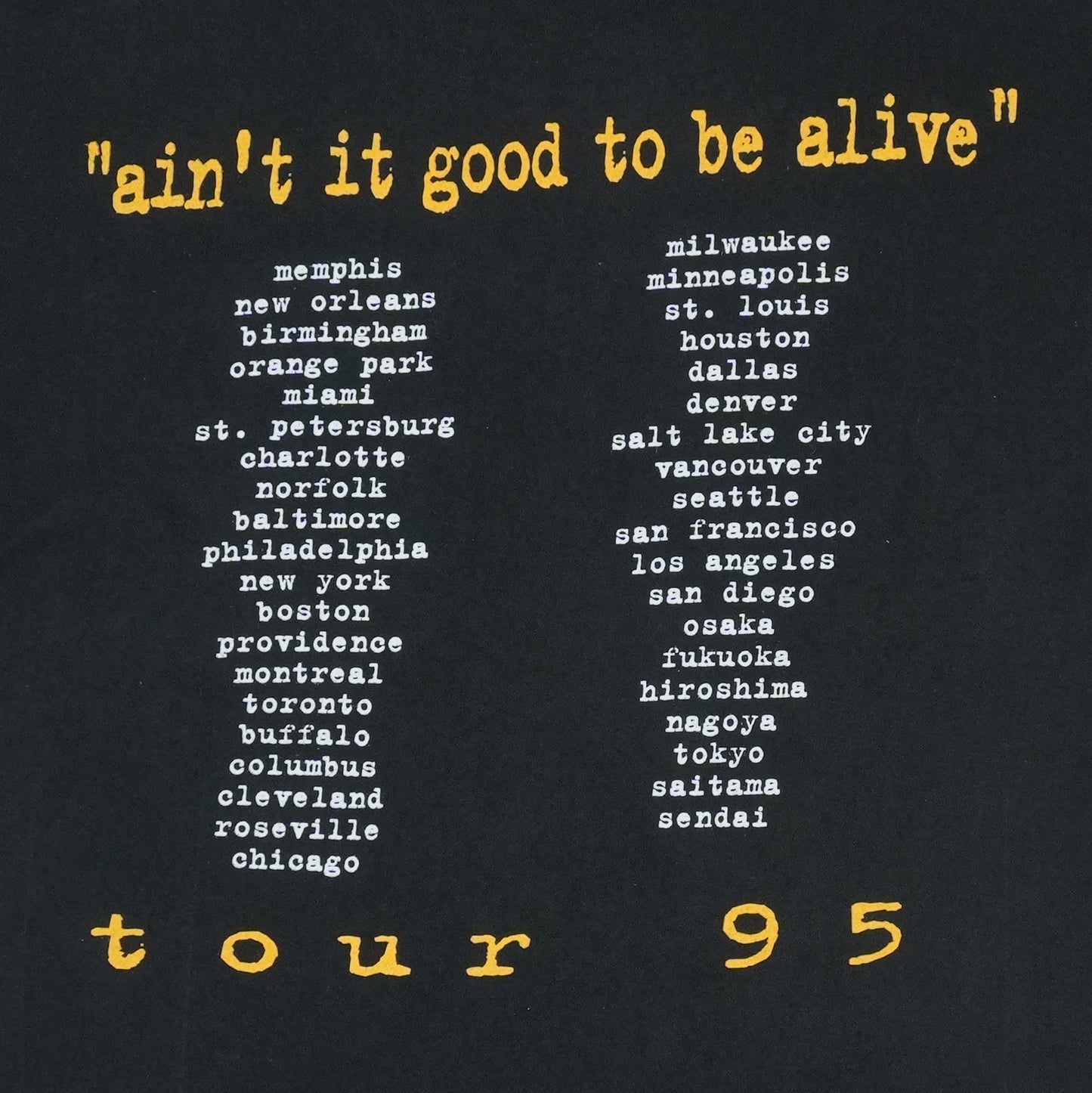 1995 Slash's Snakepit Tour Shirt