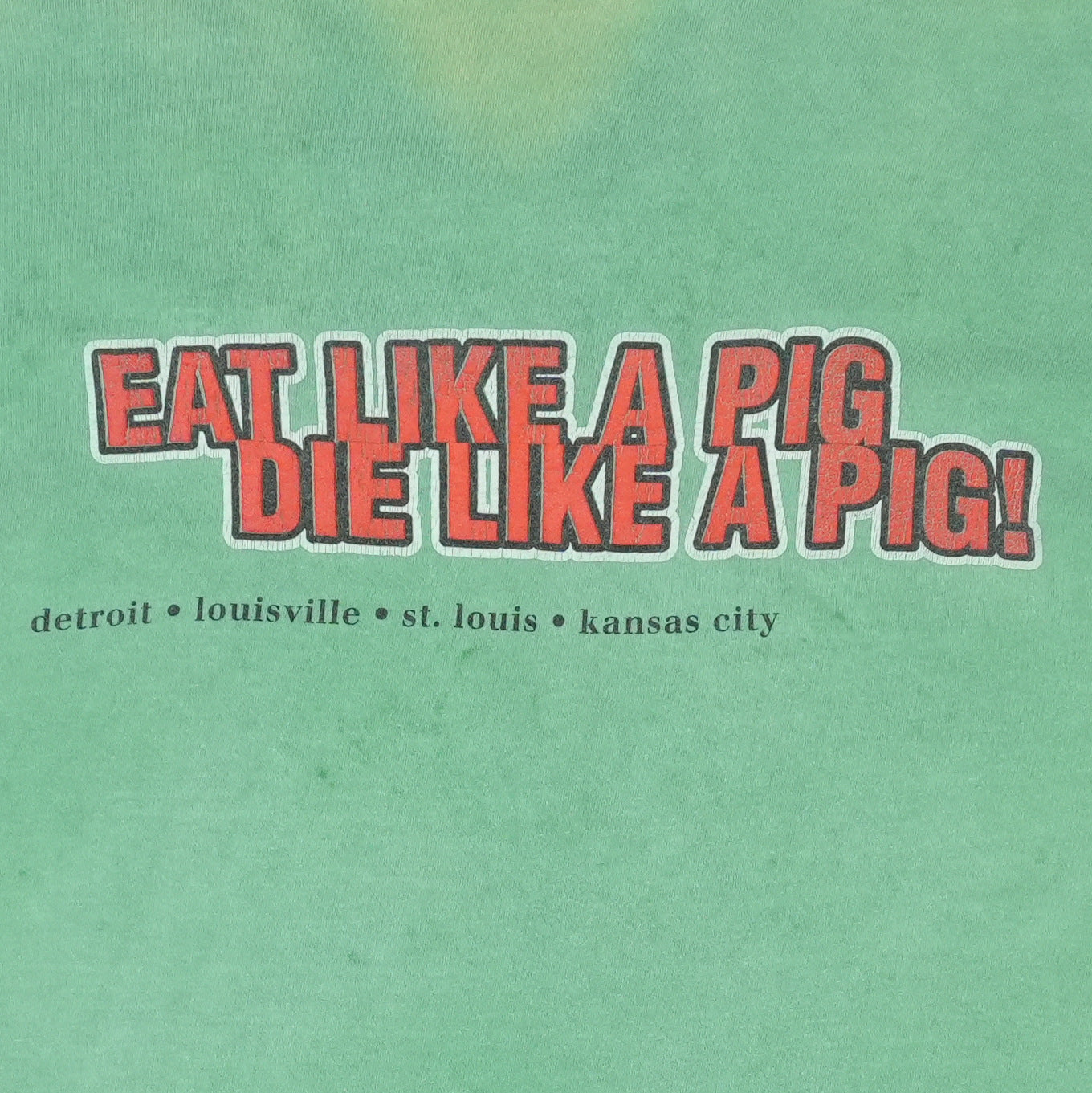 1996 Alice In Chains Die Like A Pig Tour Shirt