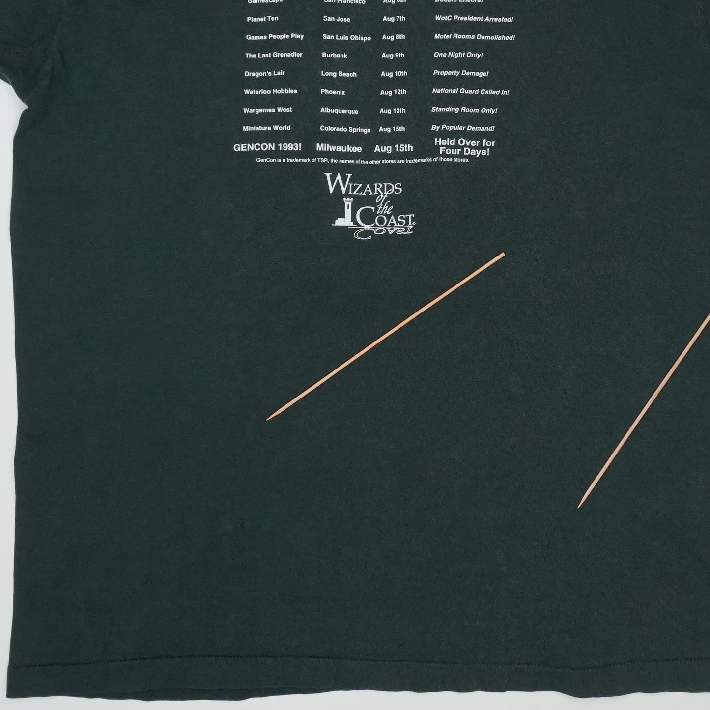 1993 Magic The Gathering Garfield Games Shirt