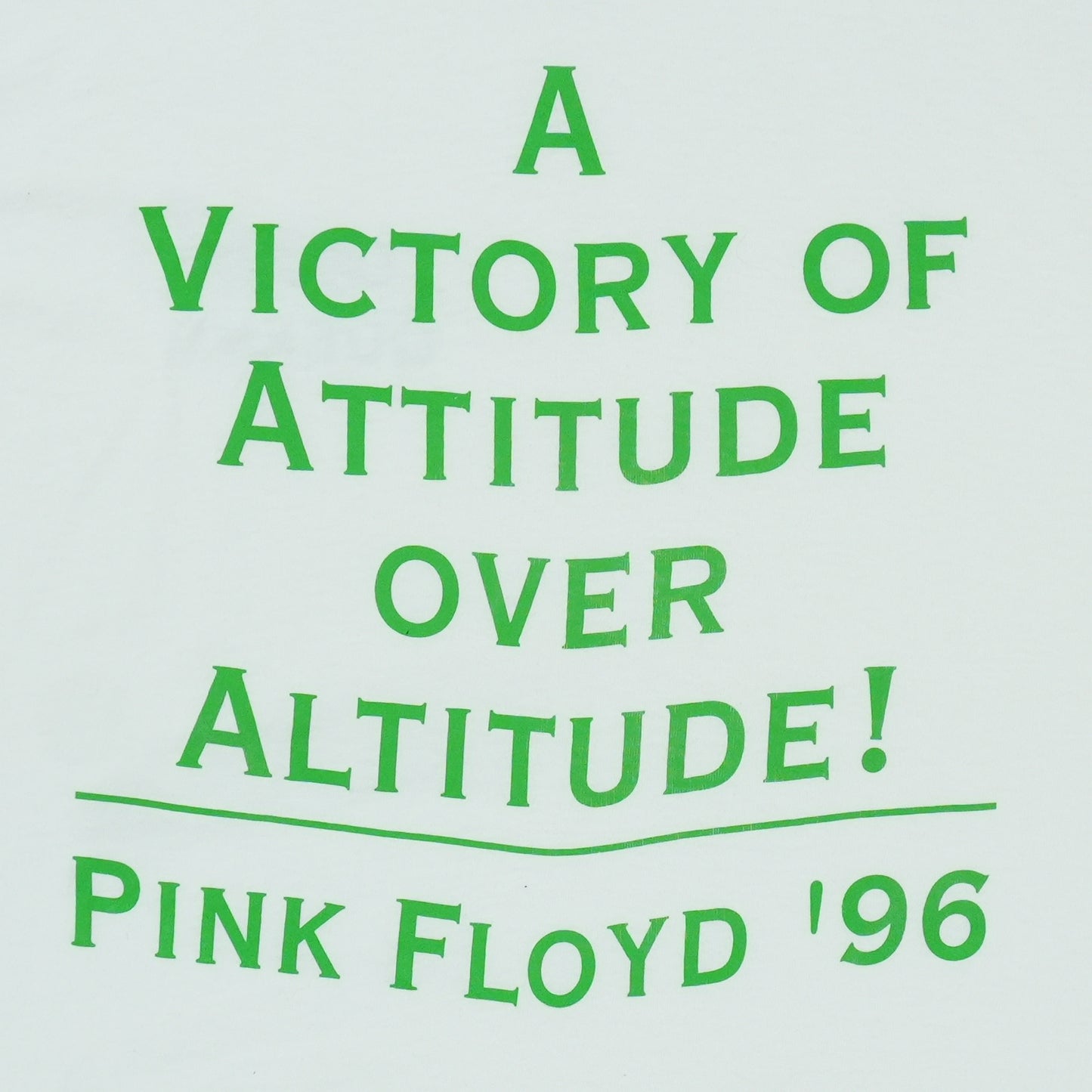 1996 Pink Floyd One Day In Hell Concert Shirt