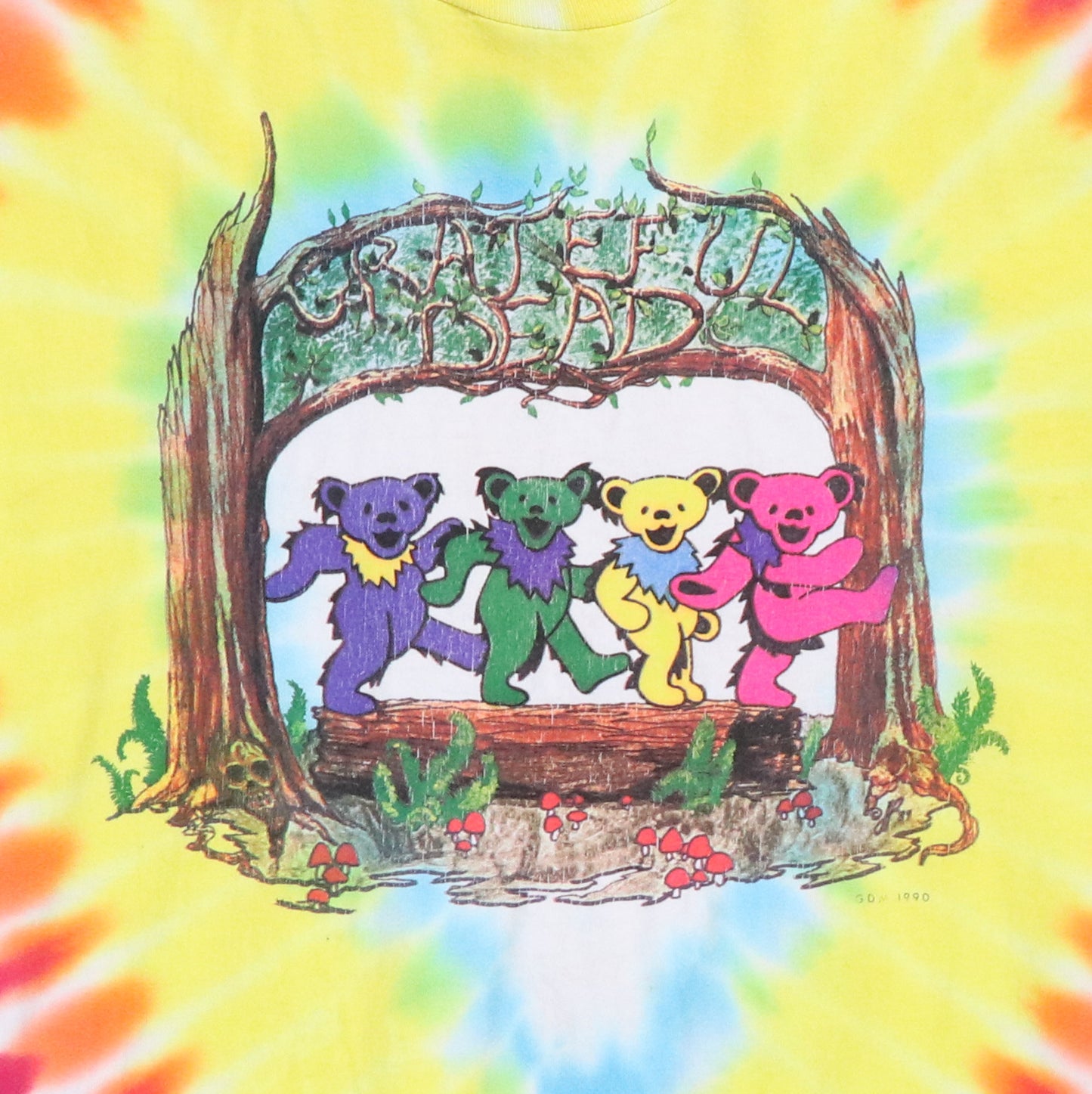 1990 Grateful Dead 25th Anniversary Tie Dye Shirt