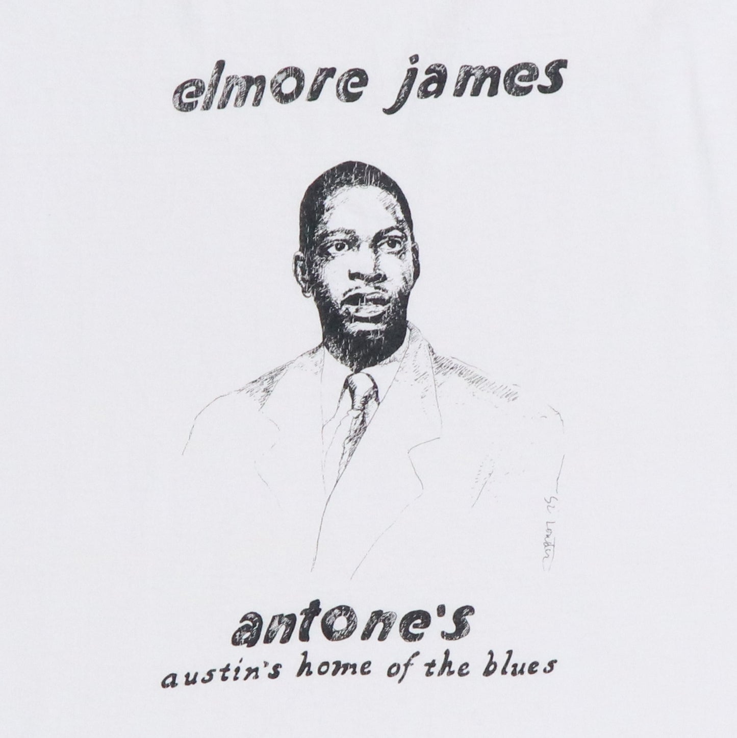 1990s Elmore James Antone's Austin Texas Shirt Detail