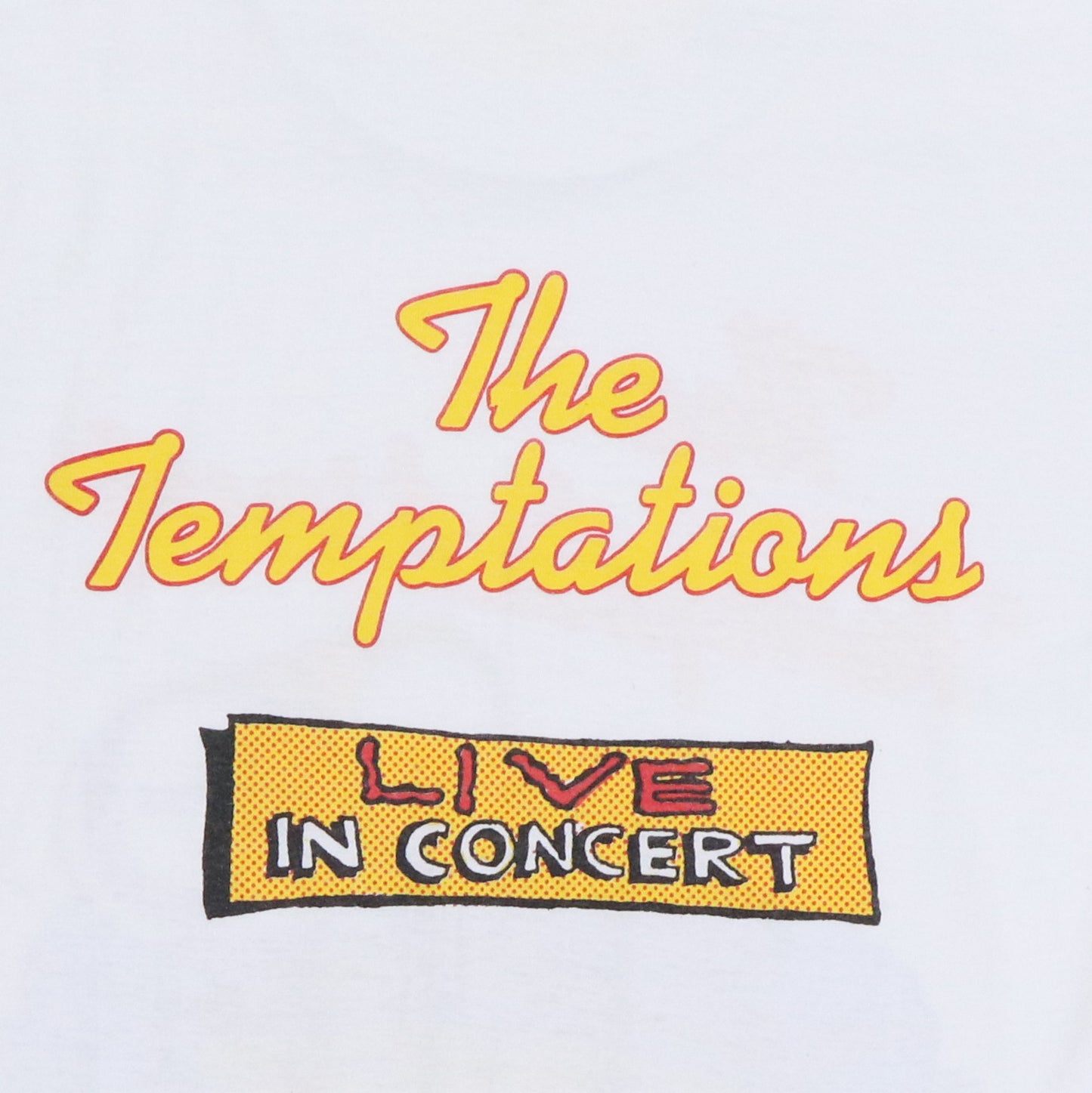1988 The Temptations Live In Concert Shirt