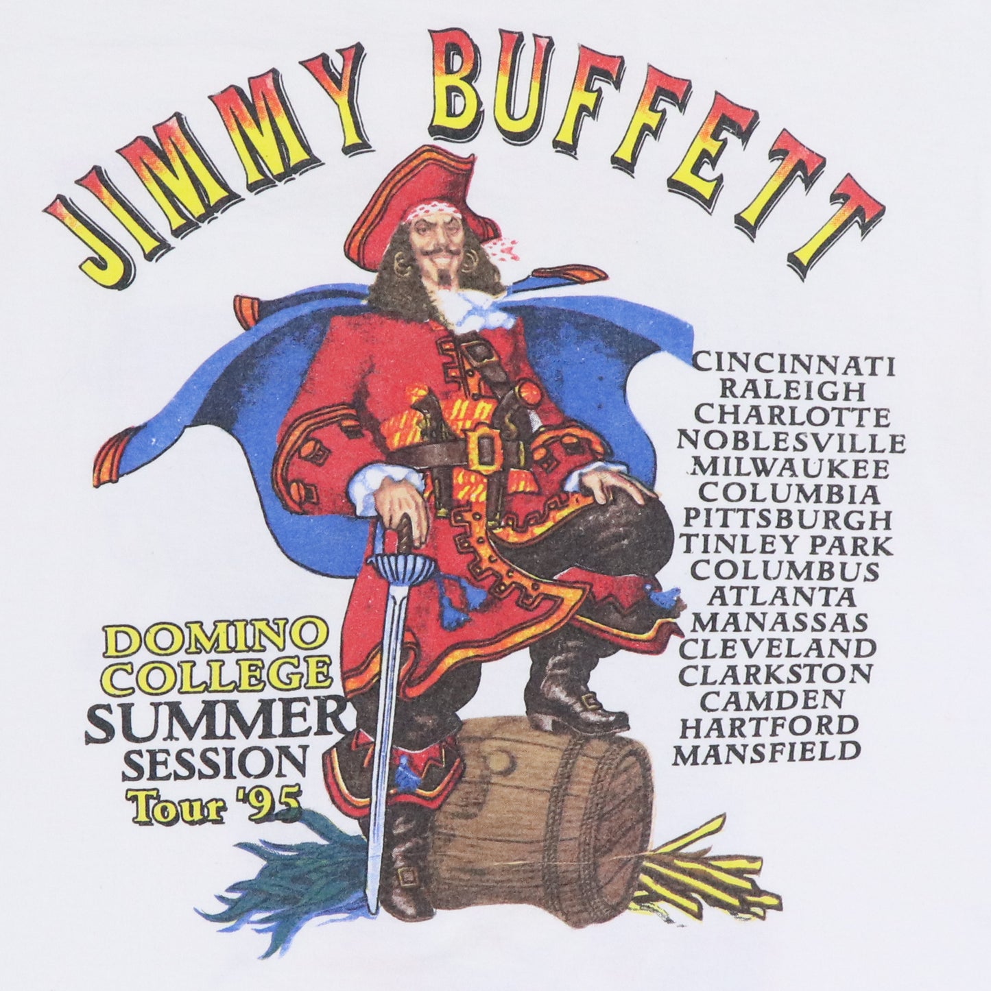 1995 Jimmy Buffett Summer Session Tour Shirt