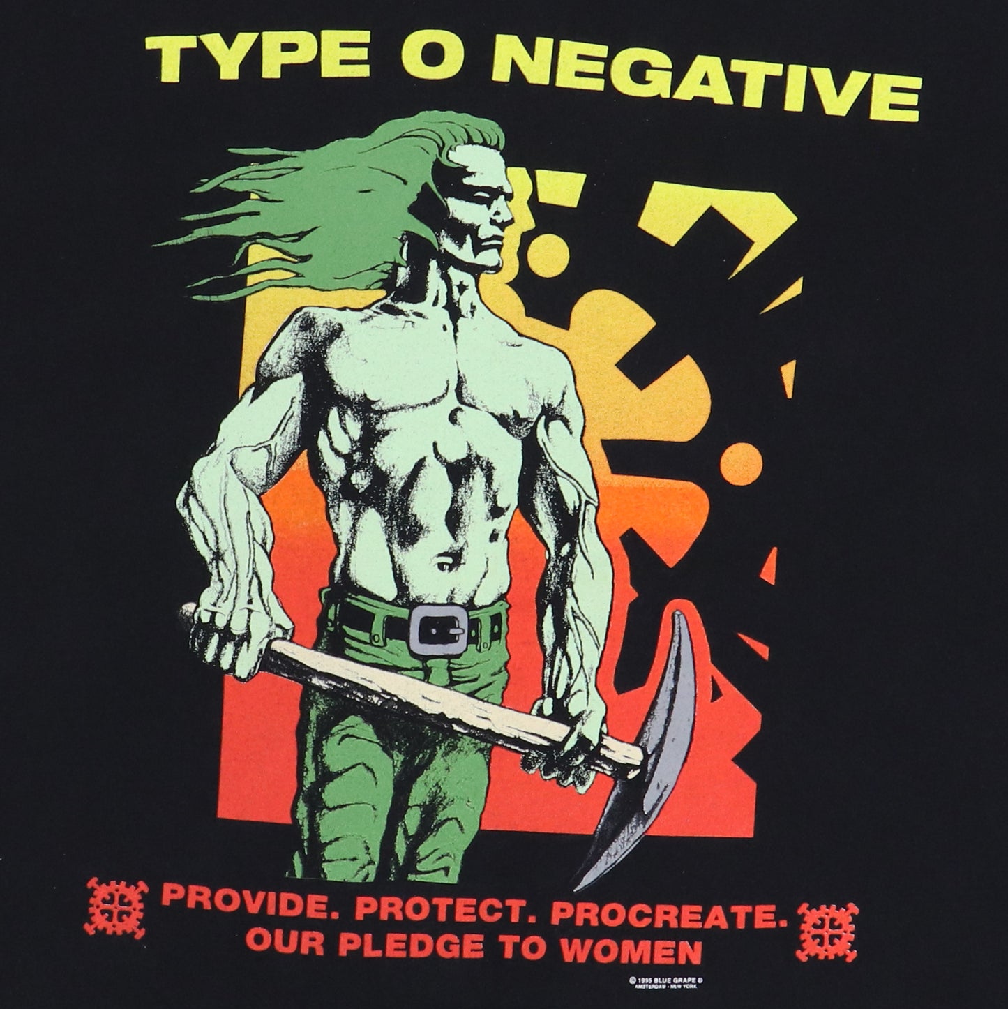 1995 Type O Negative Pledge To Women Casket Crew Long Sleeve Shirt