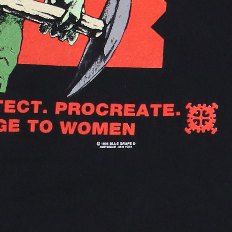 1995 Type O Negative Pledge To Women Casket Crew Long Sleeve Shirt