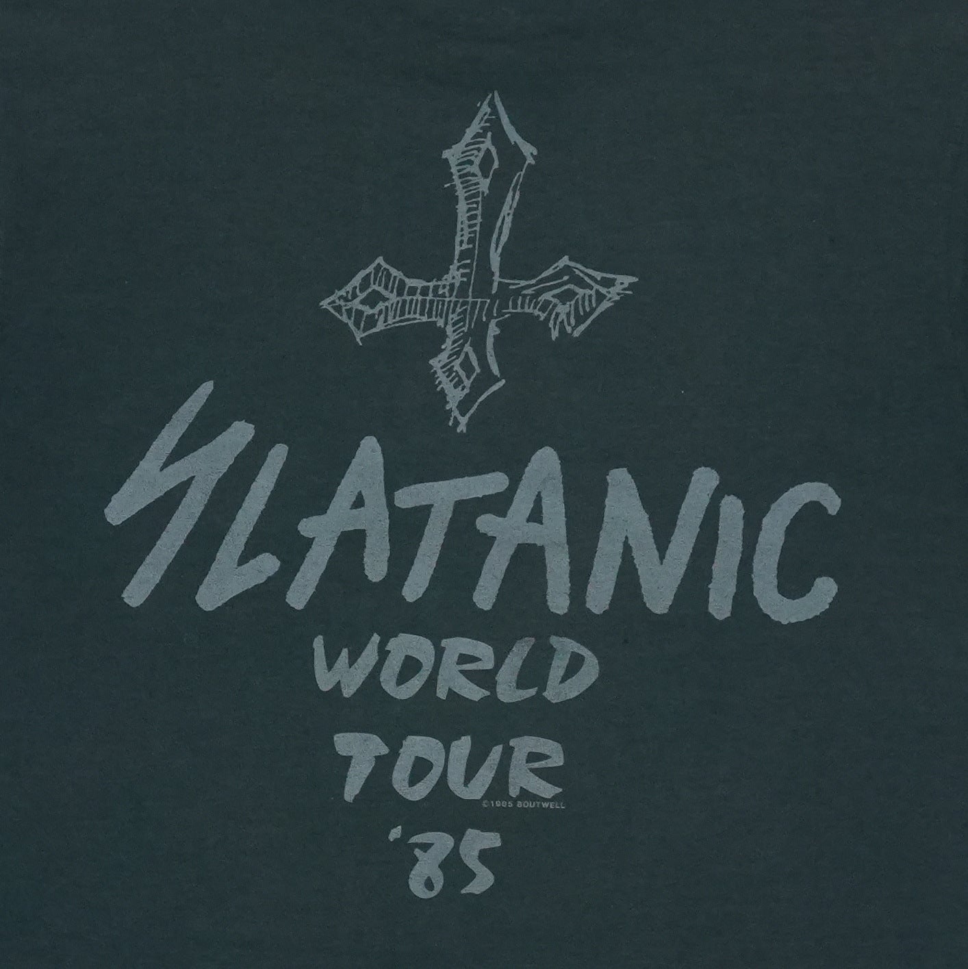 1985 Slayer Slatanic World Tour Shirt