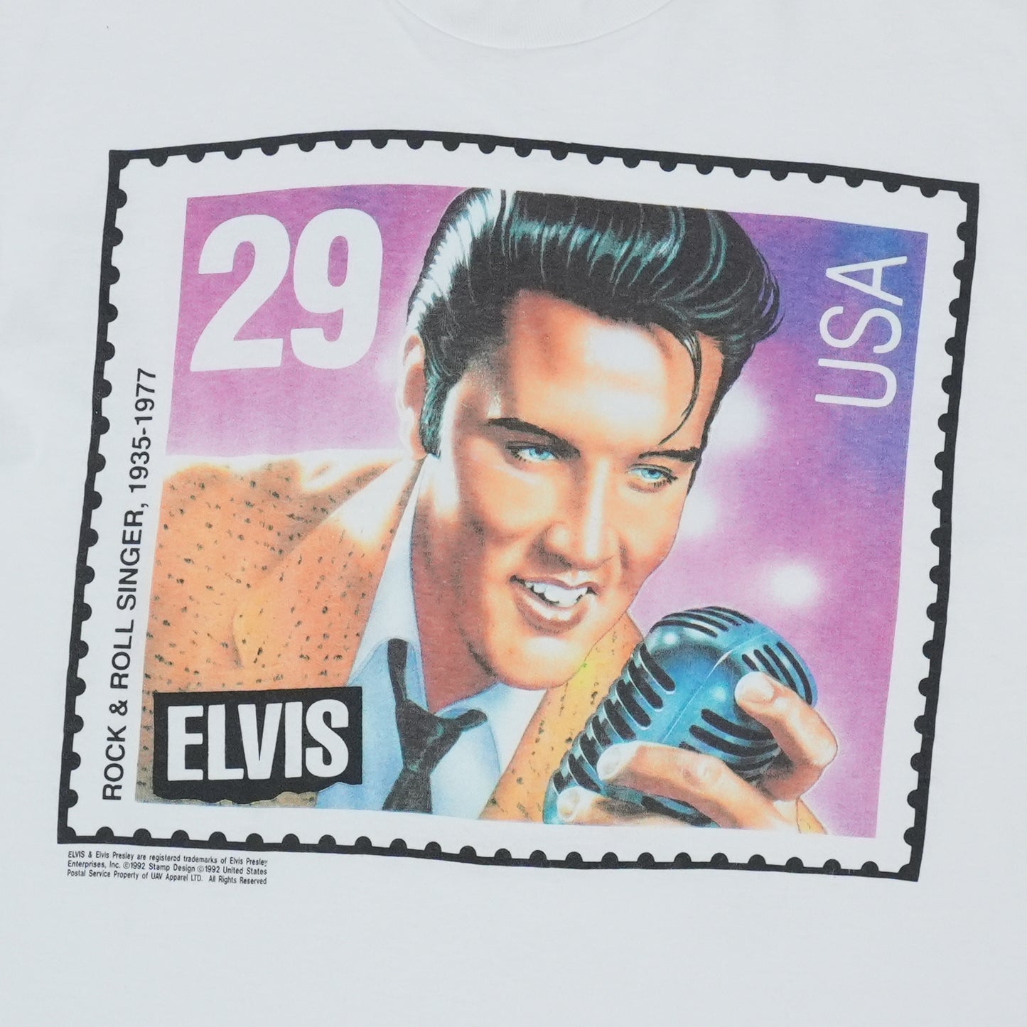 1992 Elvis Presley US Postage Stamp Shirt