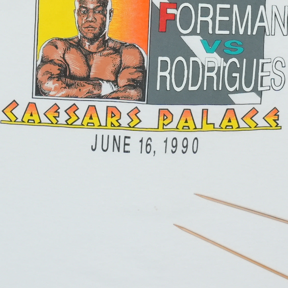 1990 Mike Tyson George Foreman Ceasars Palace Shirt