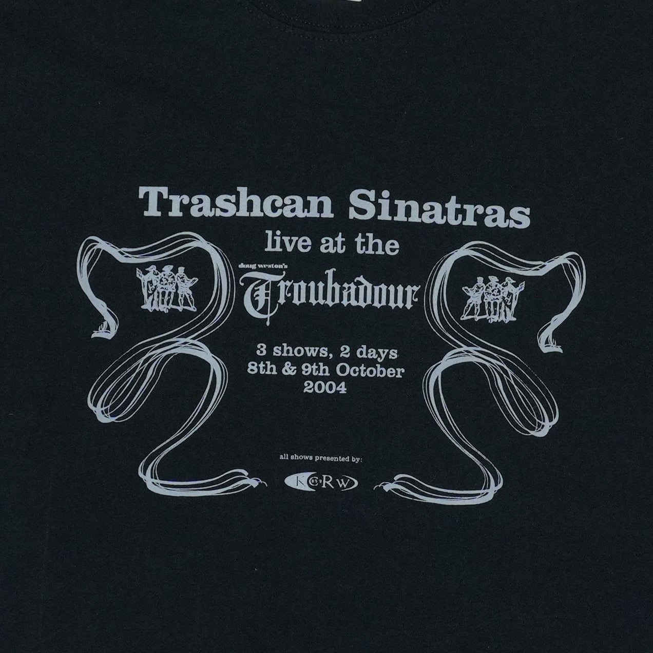 2004 Trashcan Sinatras Troubadour Concer Shirt