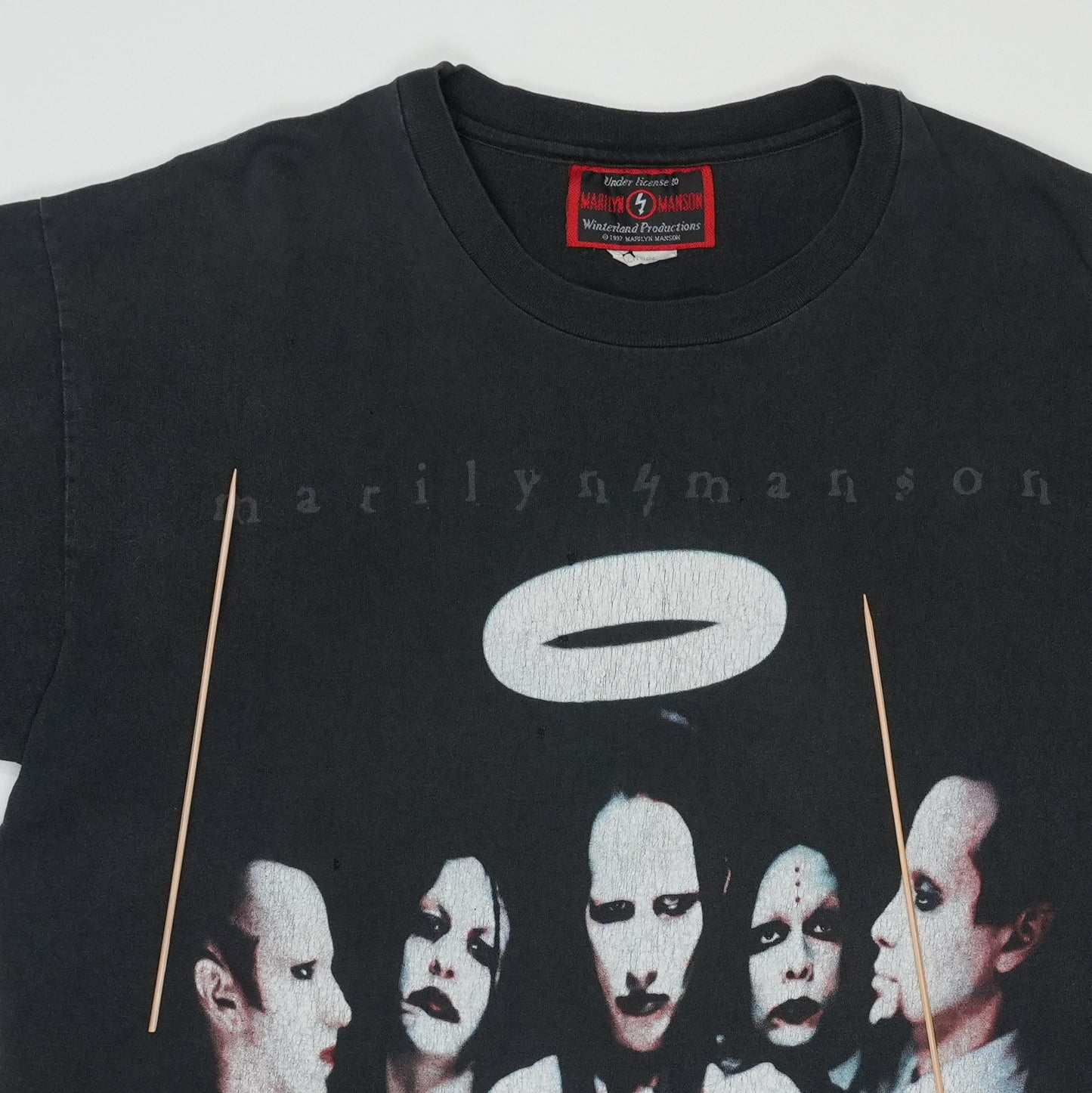 1997 Marilyn Manson Halo Shirt Detail