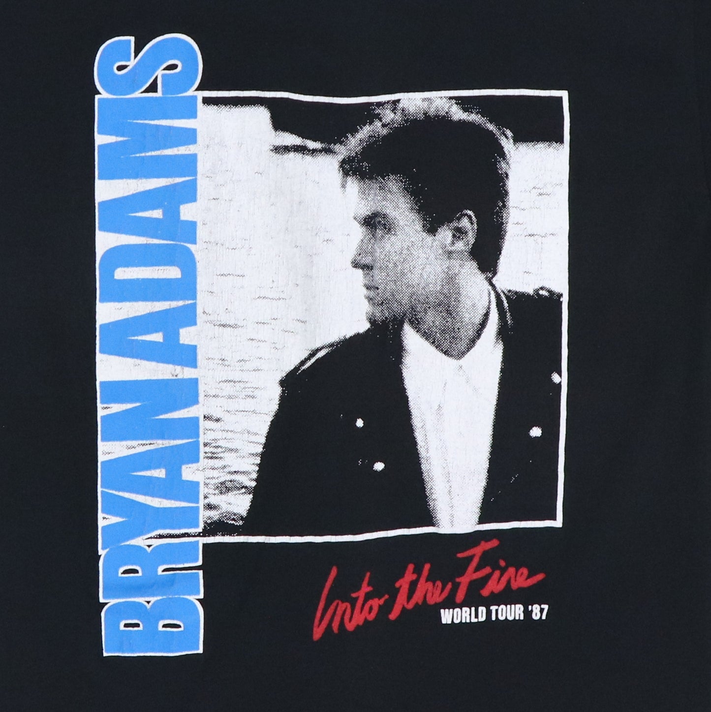 1987 Bryan Adams Into The Fire Tour Shirt