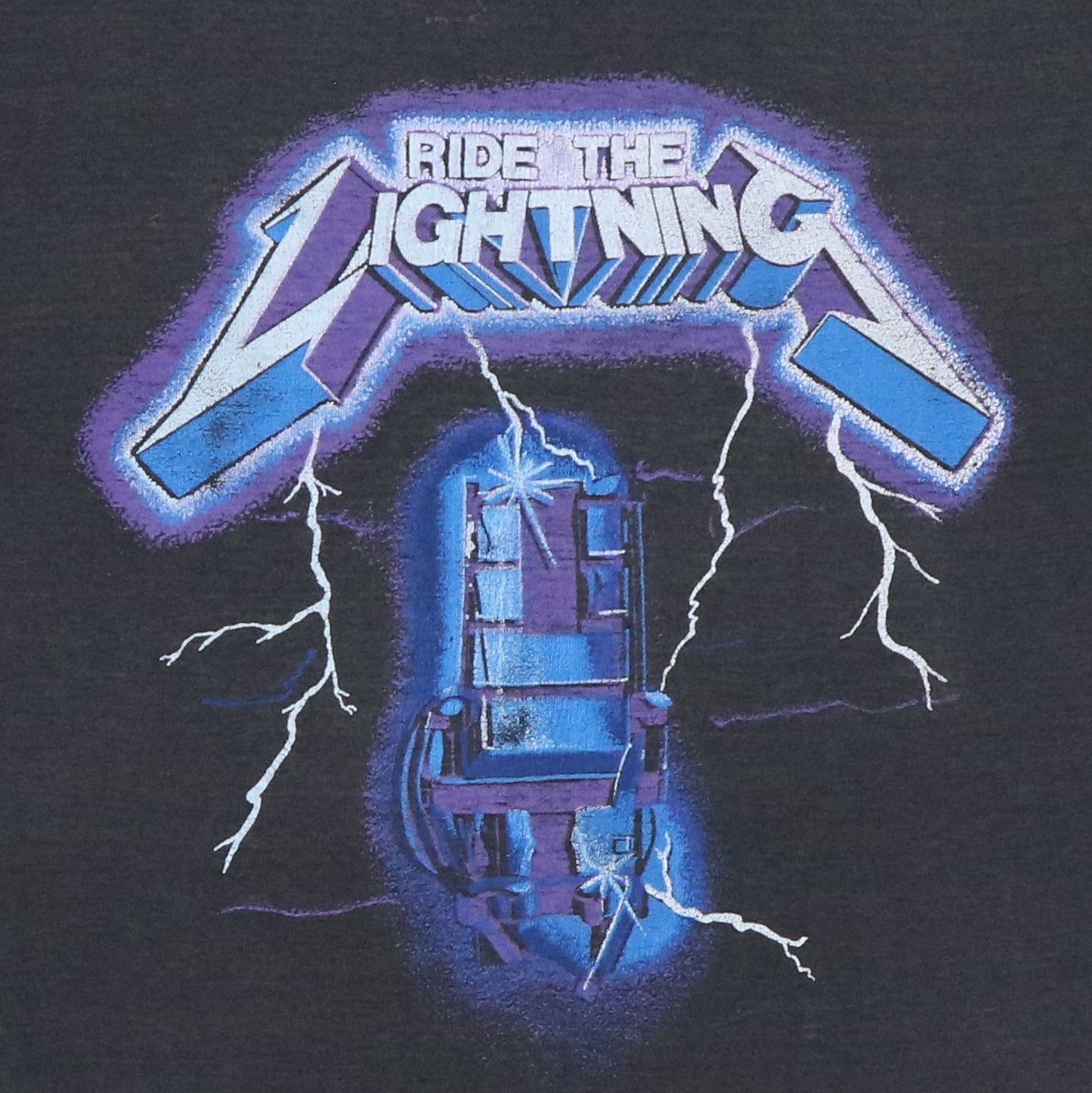 1980s Metallica Ride The Lightning Fade To Black Shirt