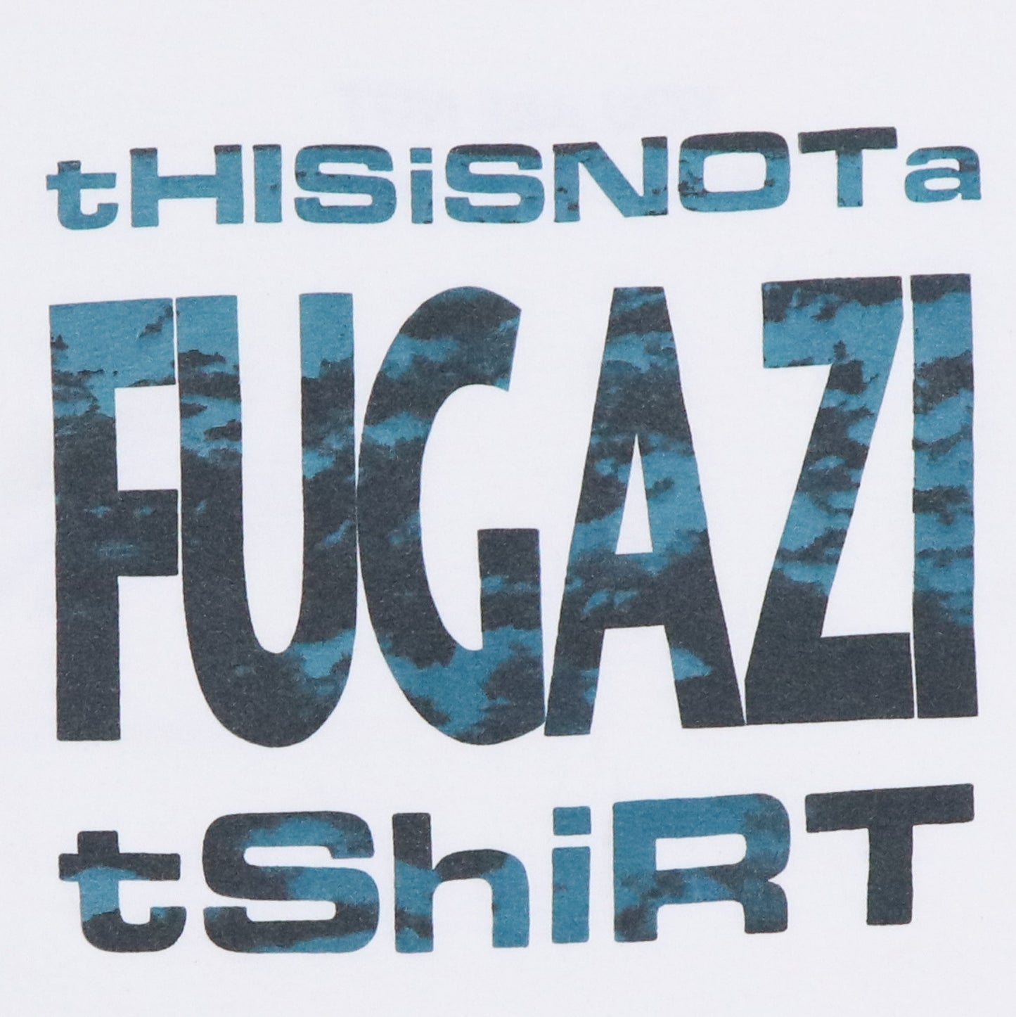 1990s Fugazi You Are Not What You Own Shirt Detail