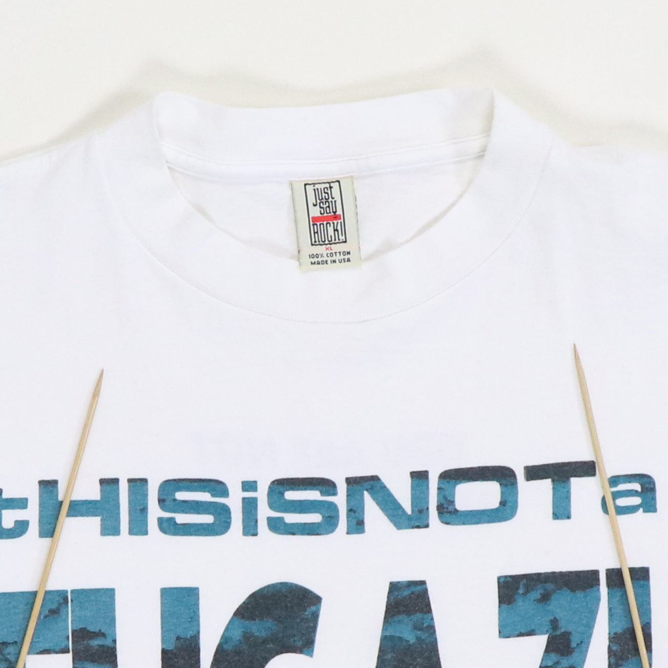 1990s Fugazi You Are Not What You Own Shirt Detail
