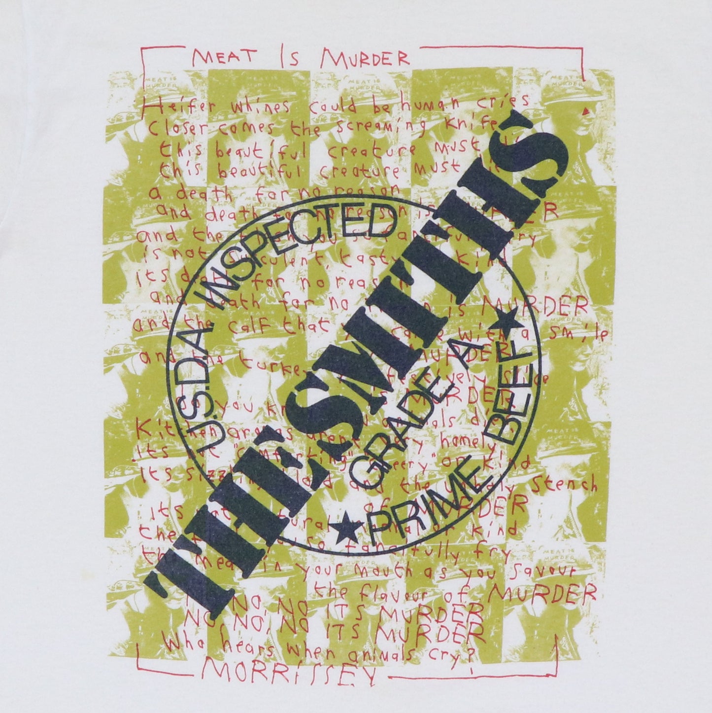1980s The Smiths Meat Is Murder Shirt