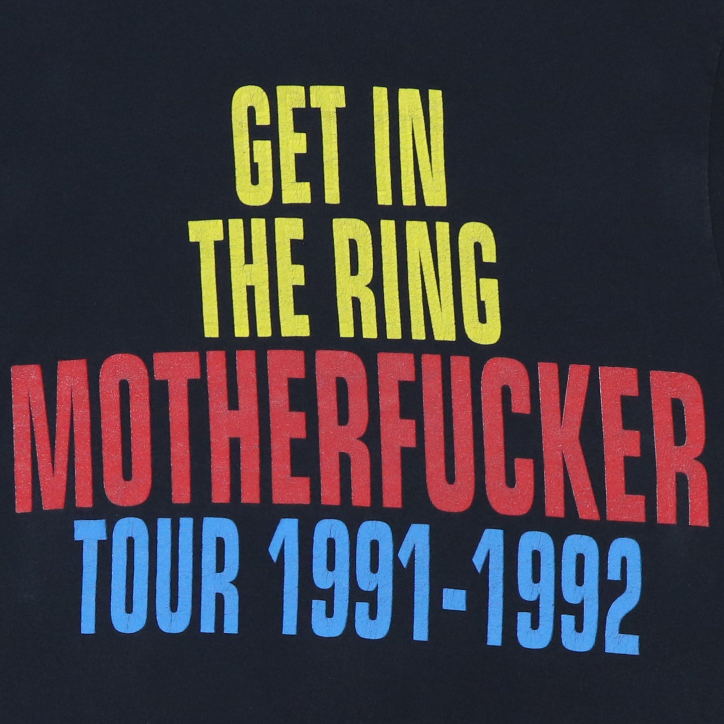 1991 Guns N Roses Get In The Ring Tour Shirt