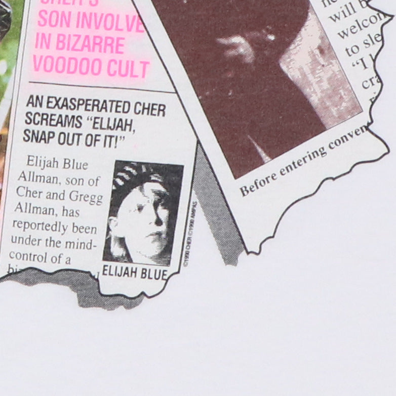 1990 Cher Irrational Enquirer Tabloid Shirt